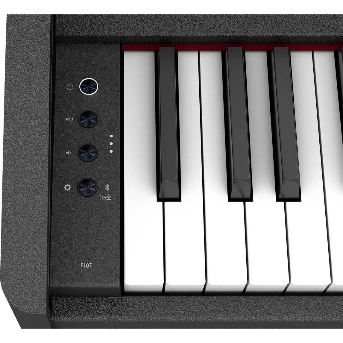 Roland F-107-BK 88-Key Slim Digital Piano w/ Stand, Bench, and 3-pedals, Black - Image 11