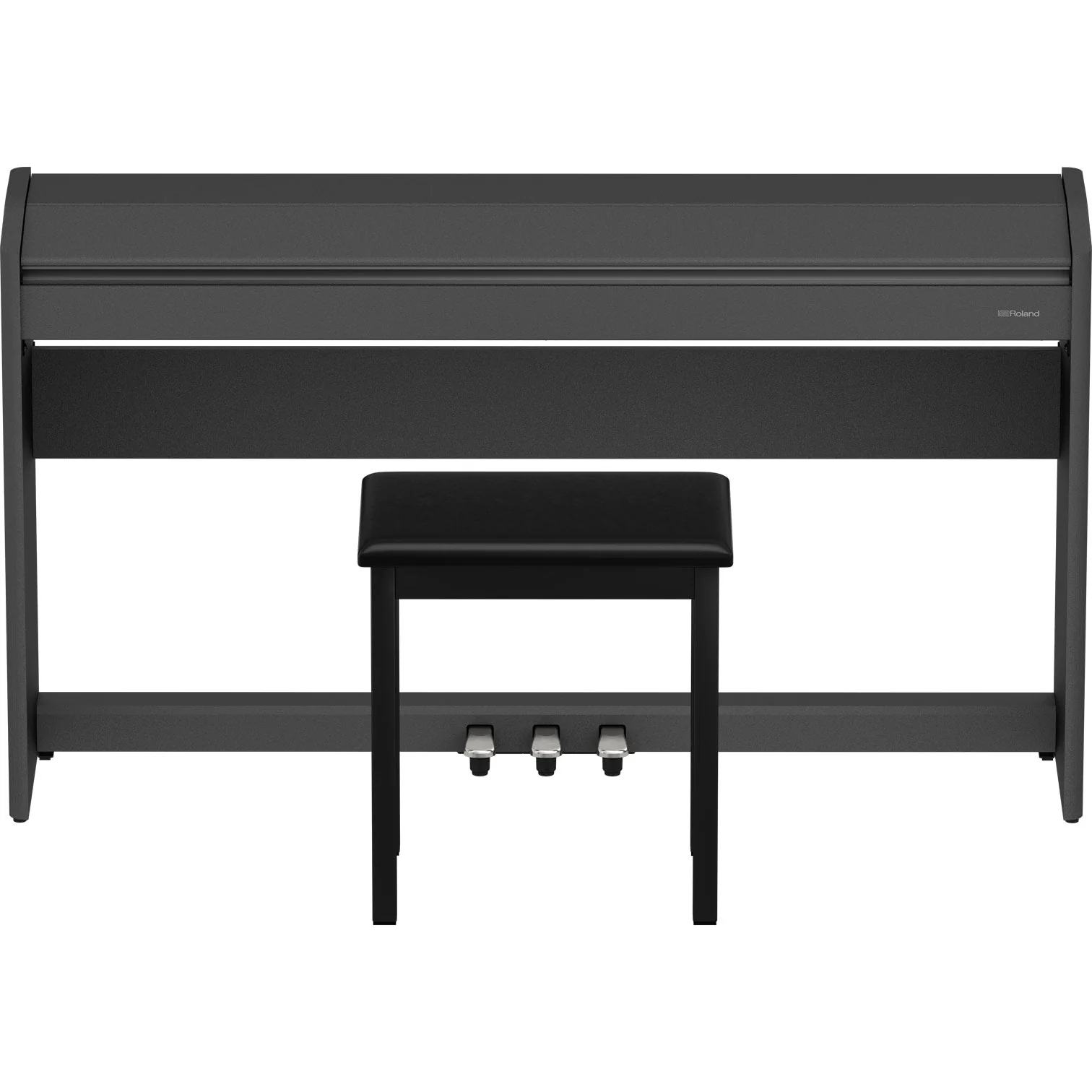 Roland F-107-BK 88-Key Slim Digital Piano w/ Stand, Bench, and 3-pedals, Black - Image 12