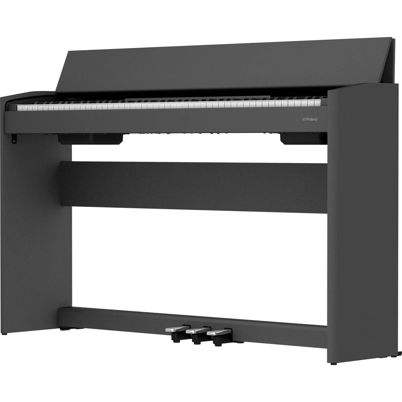 Roland F-107-BK 88-Key Slim Digital Piano w/ Stand, Bench, and 3-pedals, Black - Image 6