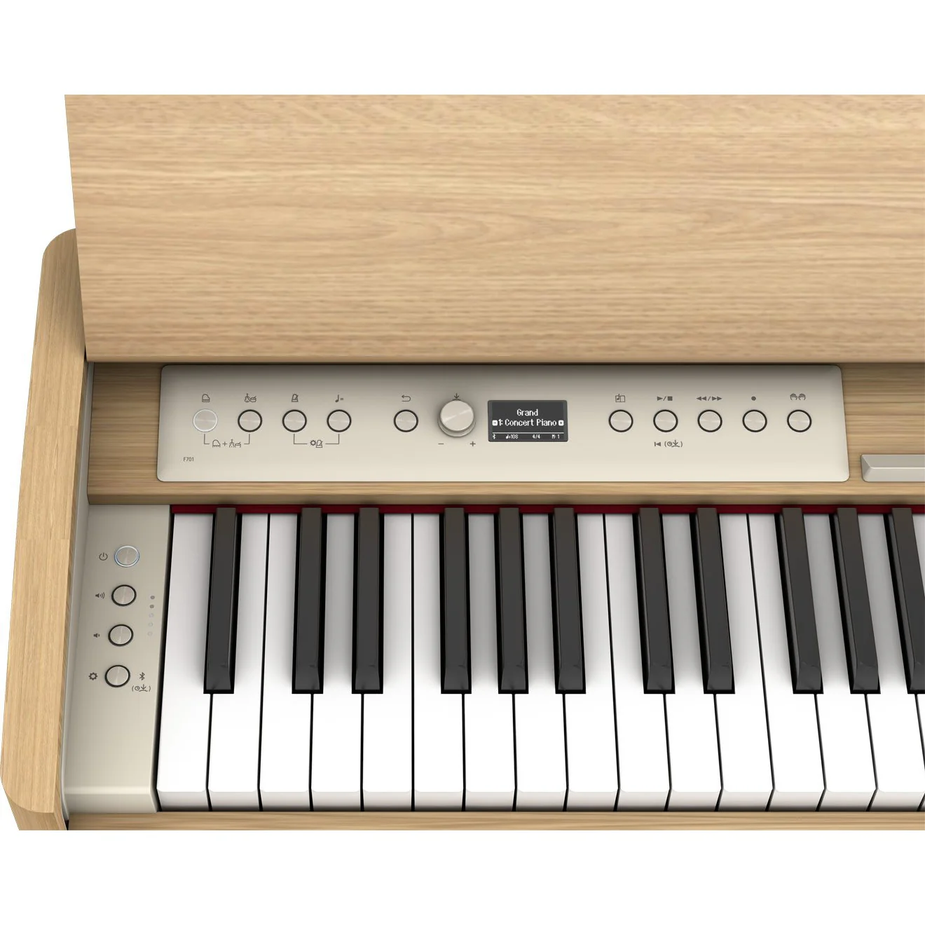 Roland F701-LA 88-Key Compact Upright Style Digital Piano w/ Bench, Light Oak - Image 12