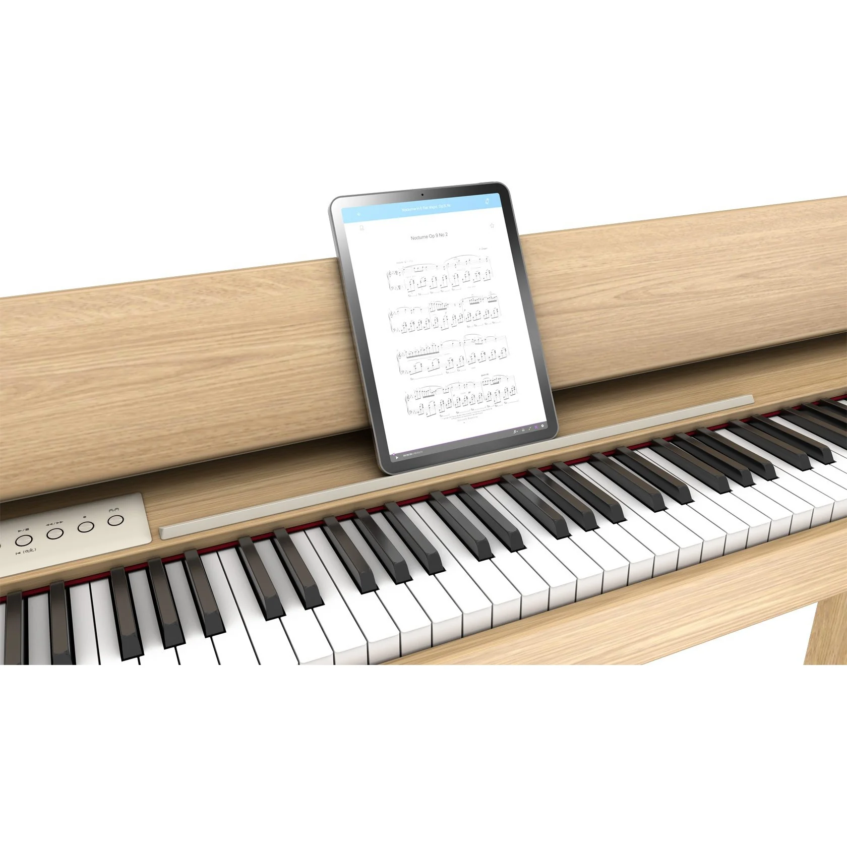 Roland F701-LA 88-Key Compact Upright Style Digital Piano w/ Bench, Light Oak - Image 15