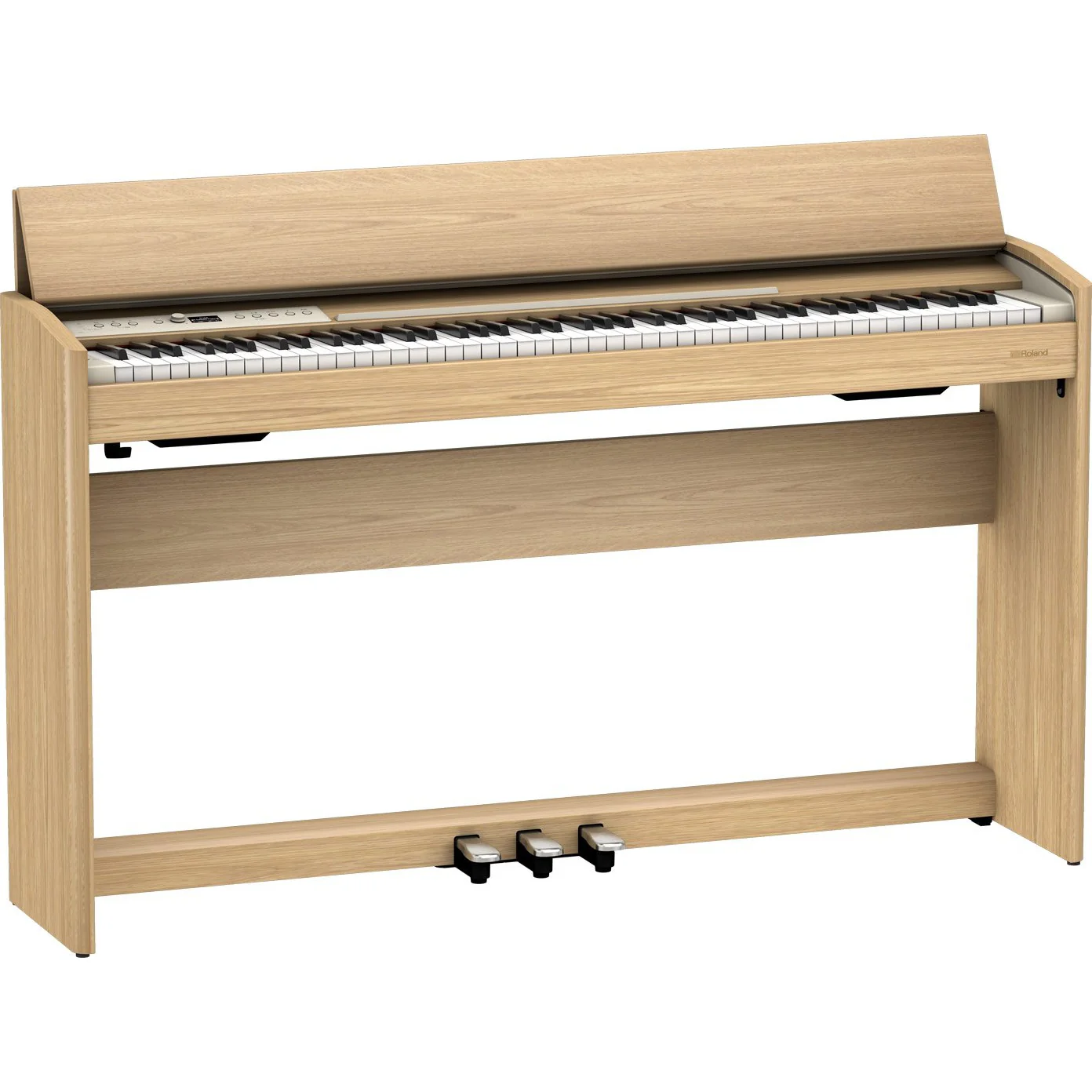 Roland F701-LA 88-Key Compact Upright Style Digital Piano w/ Bench, Light Oak - Image 4