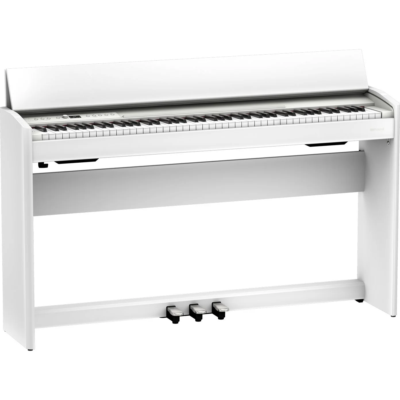 Roland F701-WH 88-Key Compact Upright Style Digital Piano w/ Bench, White - Image 4