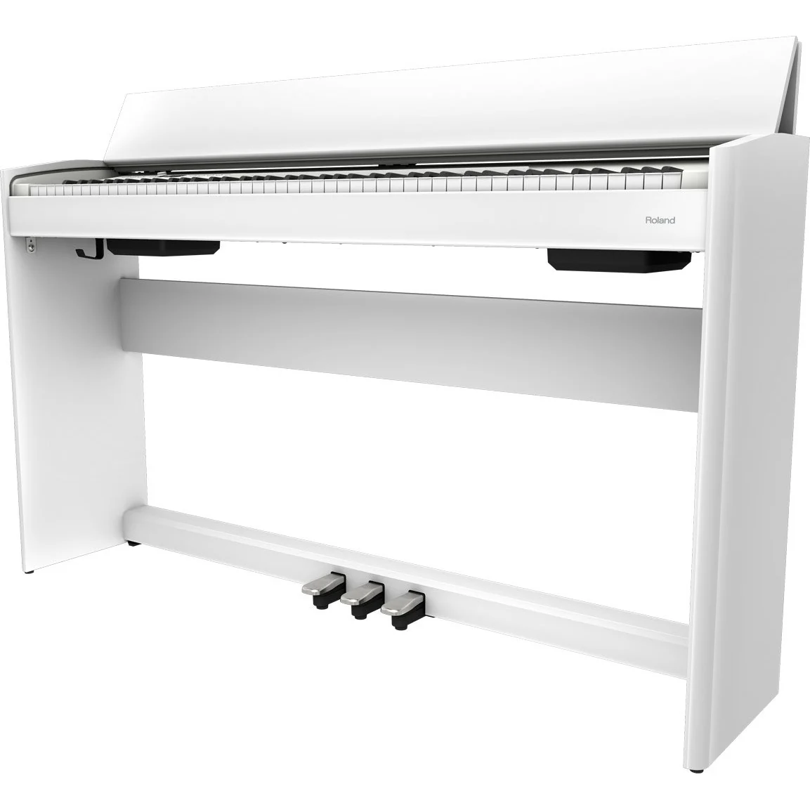 Roland F701-WH 88-Key Compact Upright Style Digital Piano w/ Bench, White - Image 5