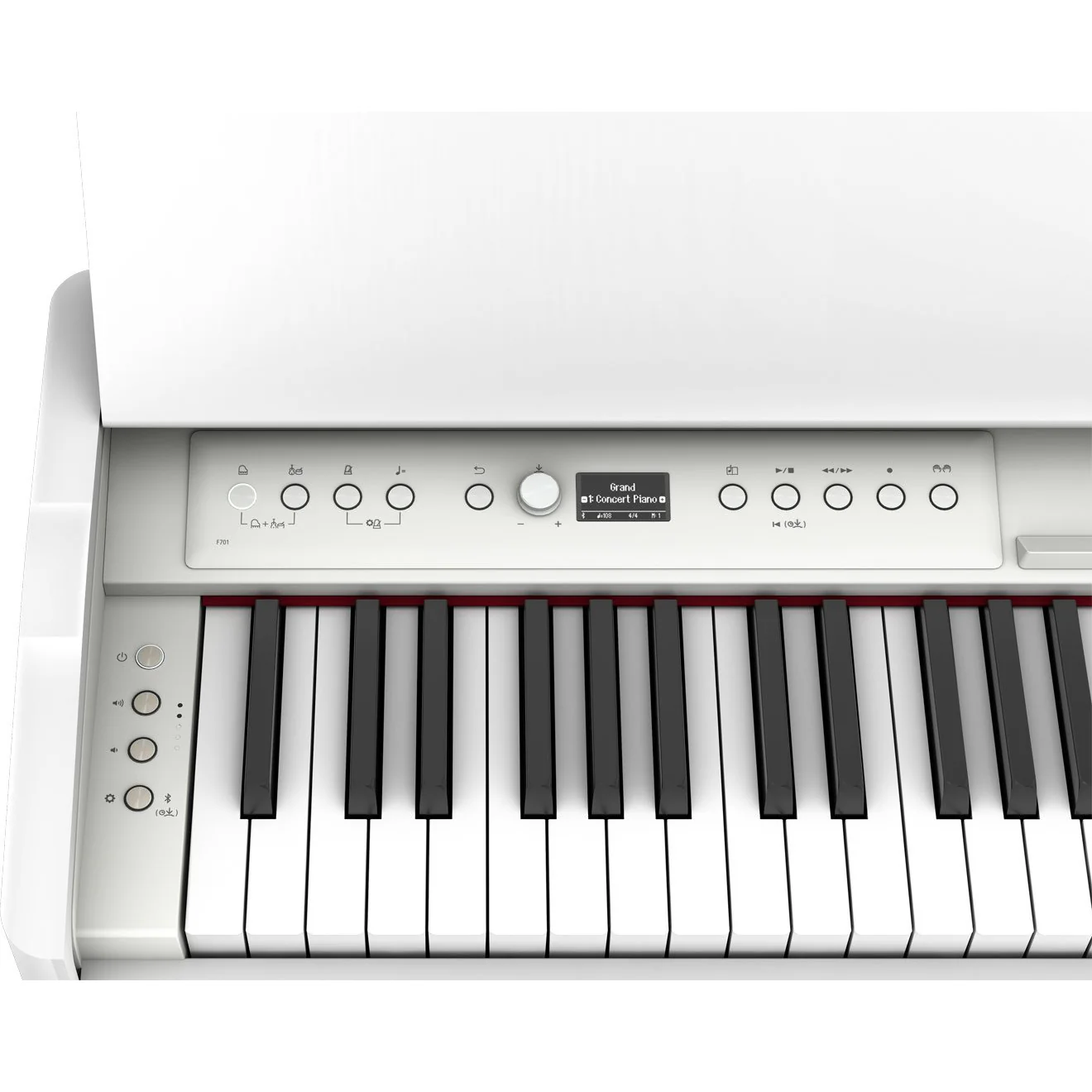 Roland F701-WH 88-Key Compact Upright Style Digital Piano w/ Bench, White - Image 9