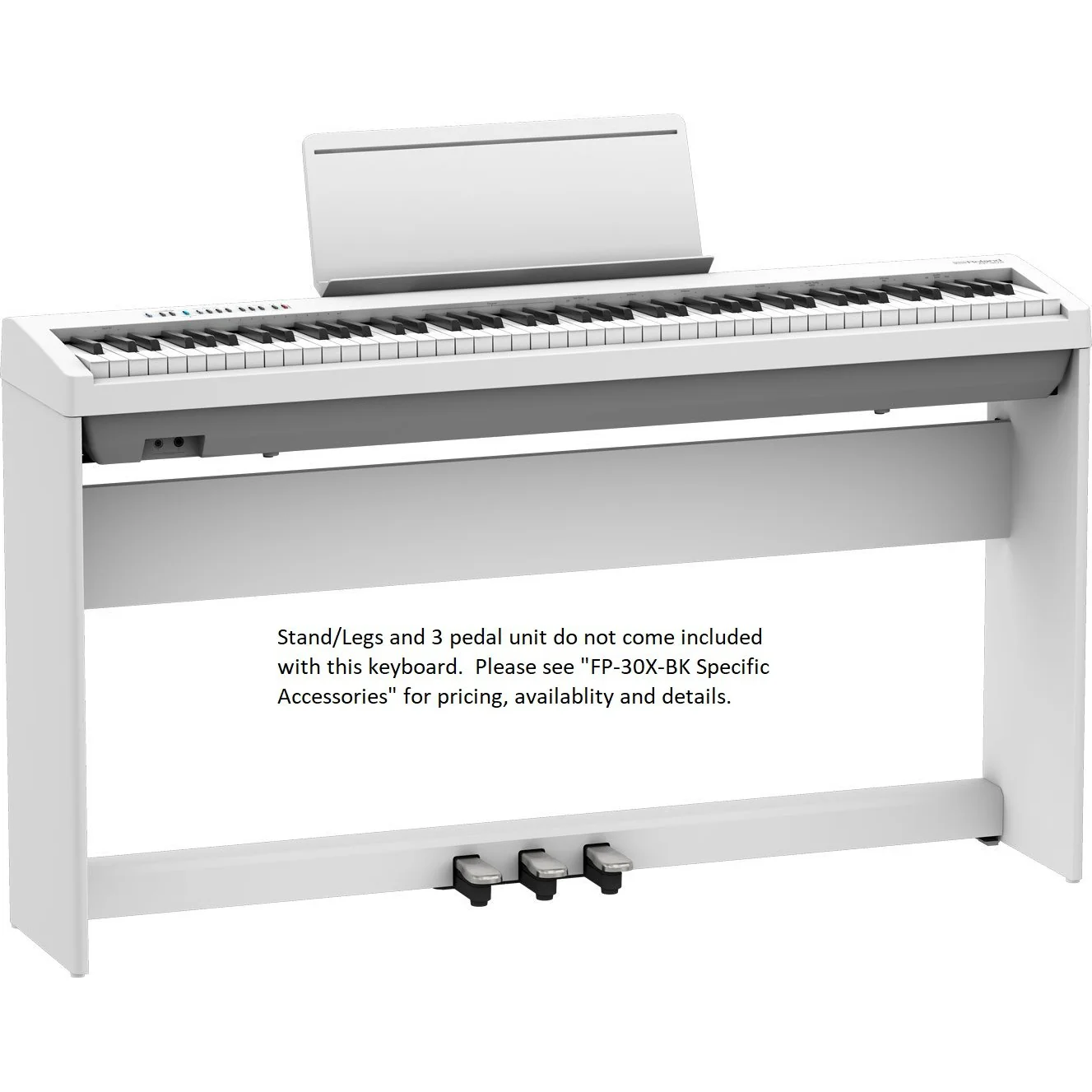 Roland FP-30X-WH 88-key Digital Piano, White - Image 9