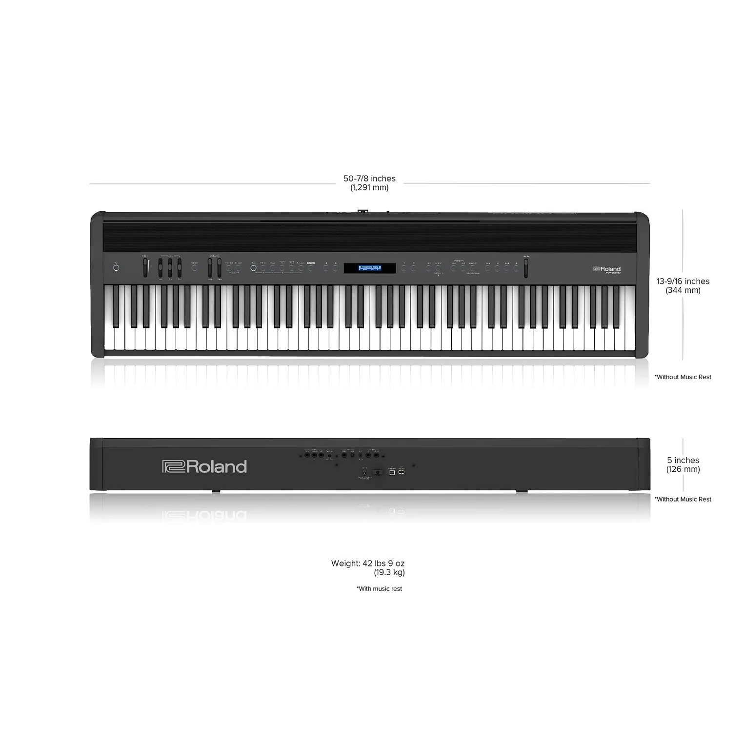 Roland FP-60X-BK 88-key Deluxe Digital Piano, Black - Image 3