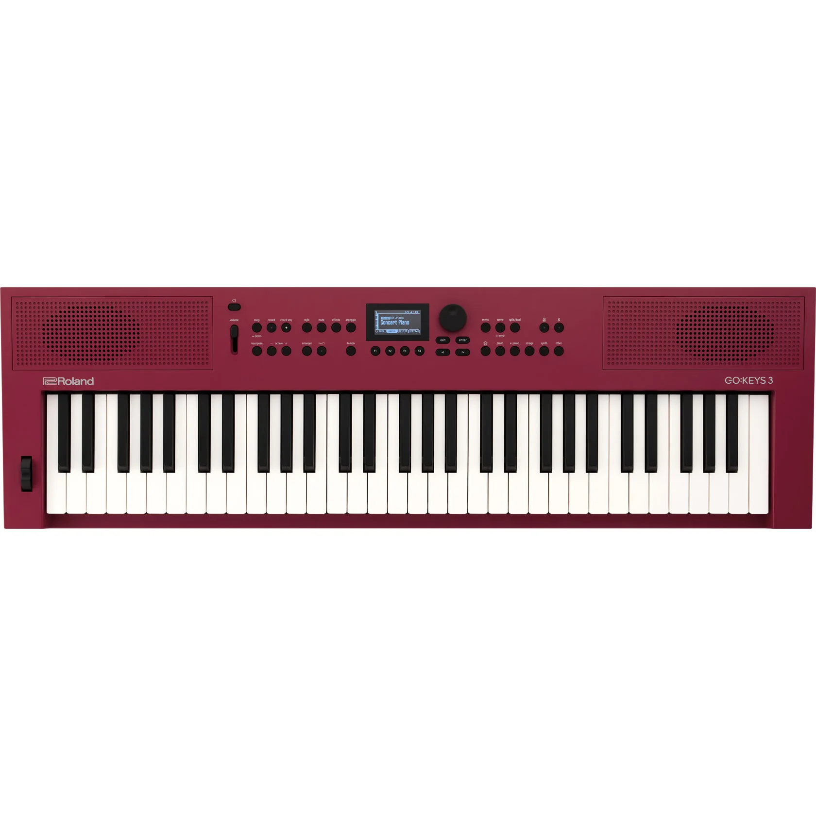 Roland GOKEYS3-RD GO:KEYS 3 Music Creation Keyboard, 61-key, Dark Red