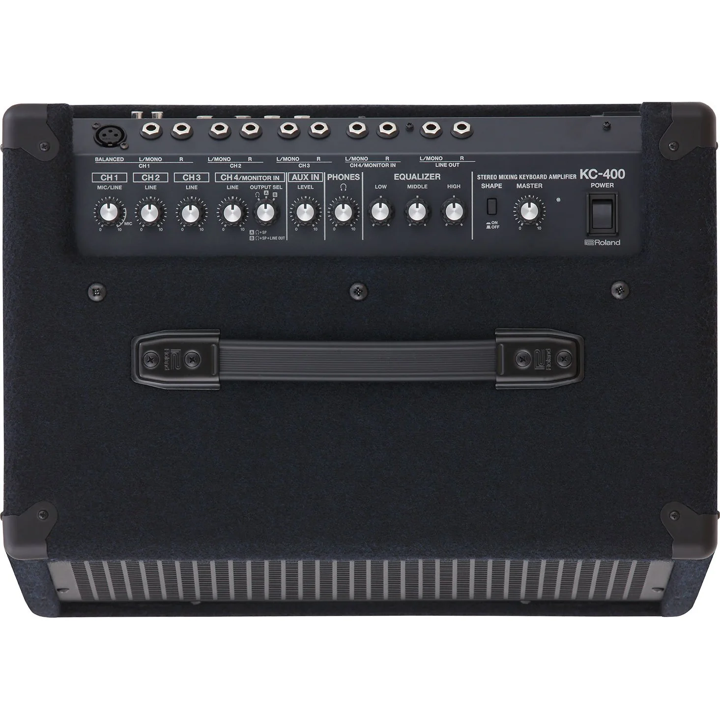 Roland KC-400 Keyboard Amplifier - 150 watts, 4 Channel Stereo Mixer - Image 4