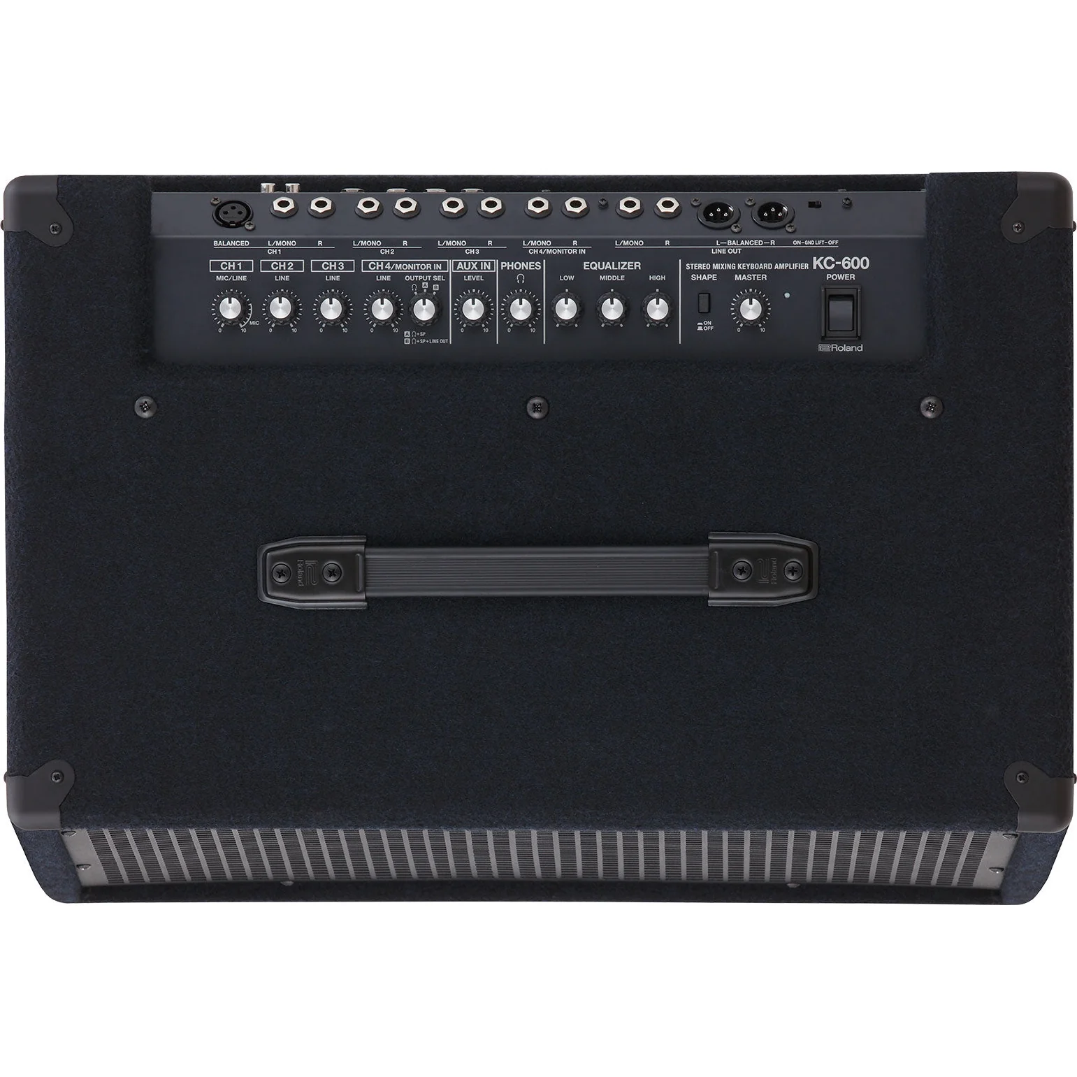Roland KC-600 Keyboard Amplifier - 200 watts, 4 Channel Stereo Mixer - Image 4