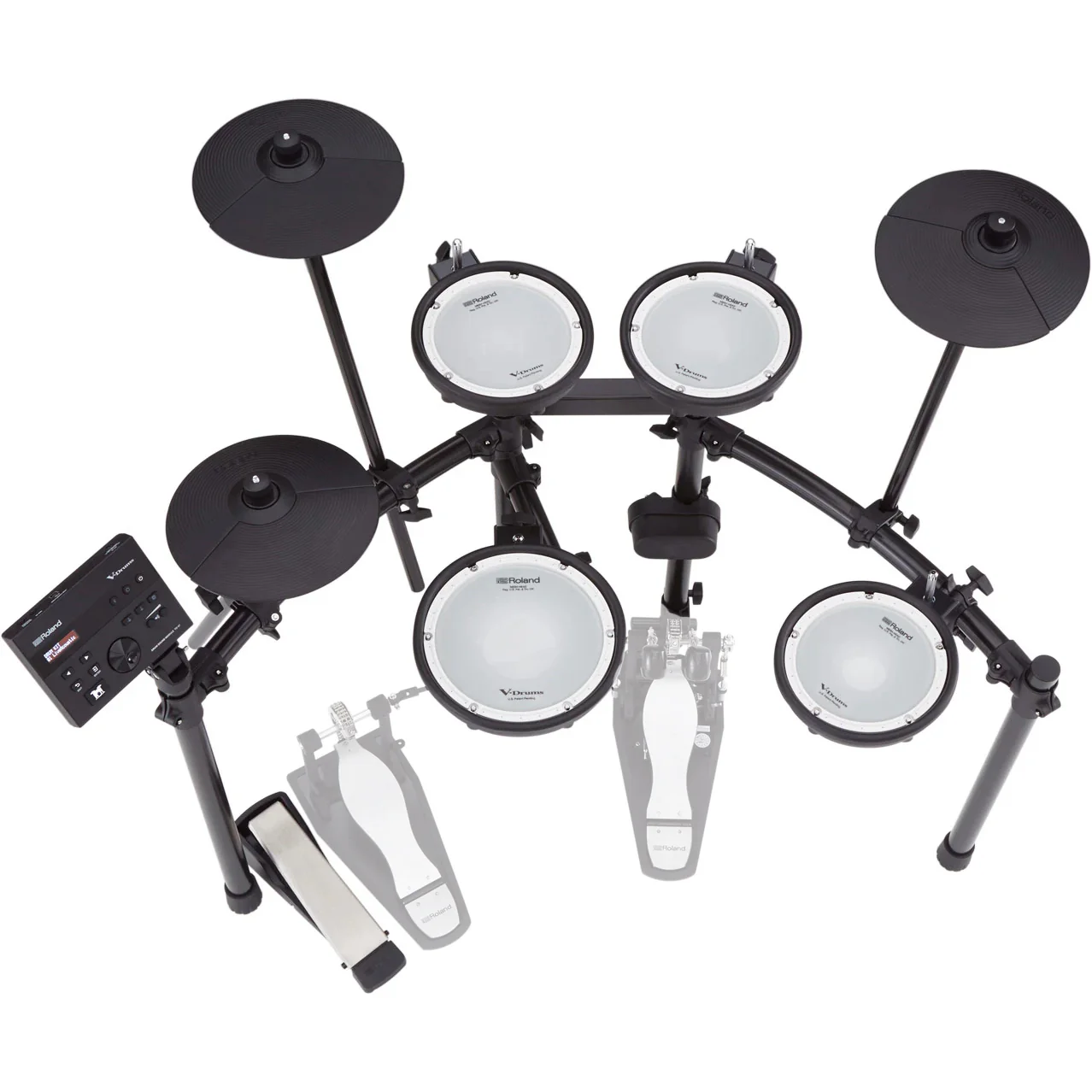 Roland TD-07DMK Electronic Double Mesh Kit V-Drums Set w/ TD-07 Module - Image 6