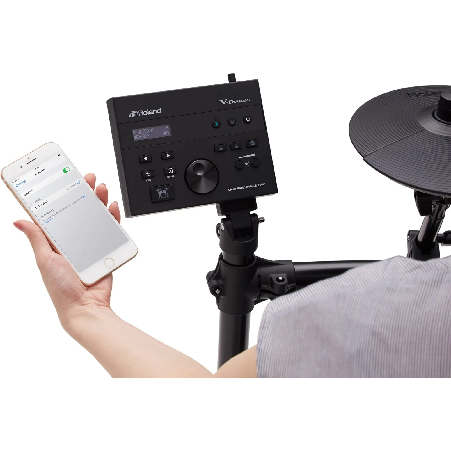 Roland TD-07KV All Mesh V-Drums Electronic Drum Kit Set - Image 7