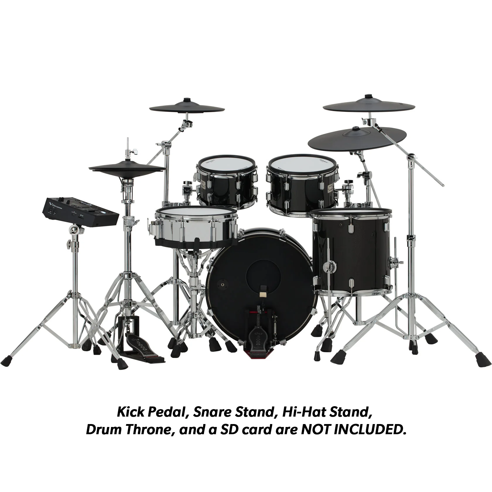 Roland VAD516 V-Drums 5 Series Kit w/ Expandable V51 Module, Advanced Digital Pads, and Full-Depth Wood Shells - Image 2