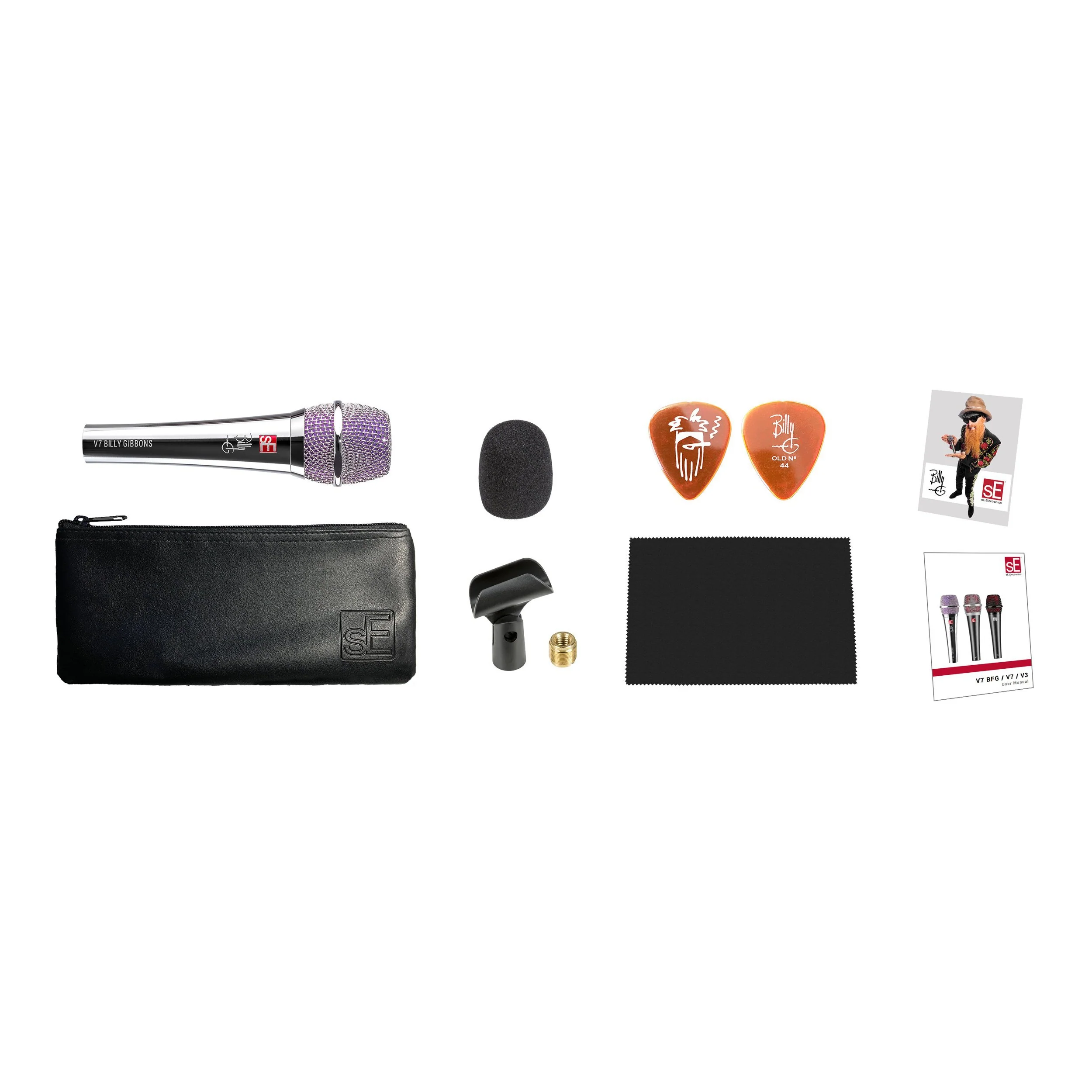 sE Electronics V7-BFG Billy Gibbons Sig V7 Handheld Dynamic Supercardioid Mic - Image 3