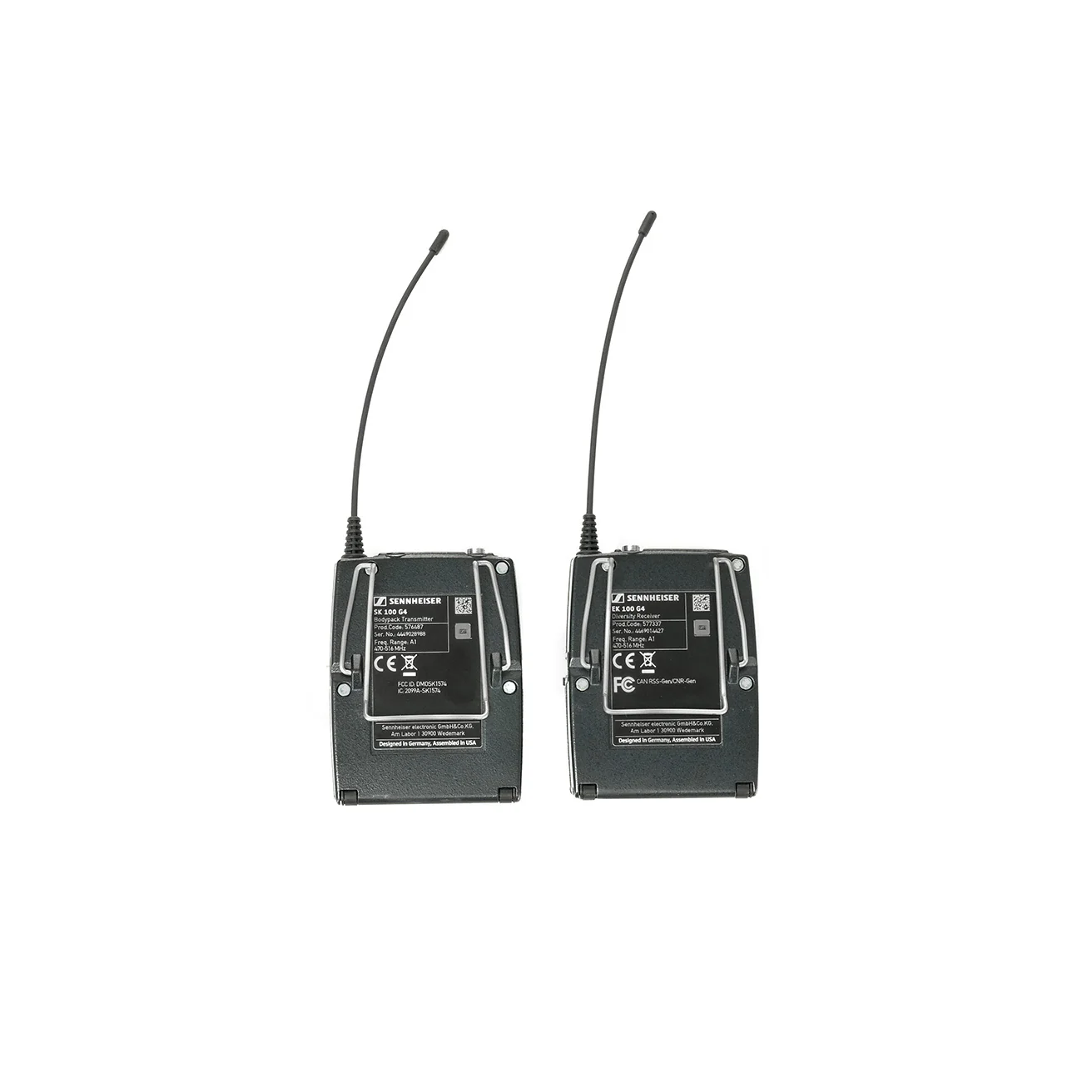 Sennheiser EW-112P-G4-A1 Portable Broadcast Wireless Lavalier Microphone System, ME 2-II Lav Mic, Omnidirectional, Condenser - Image 3