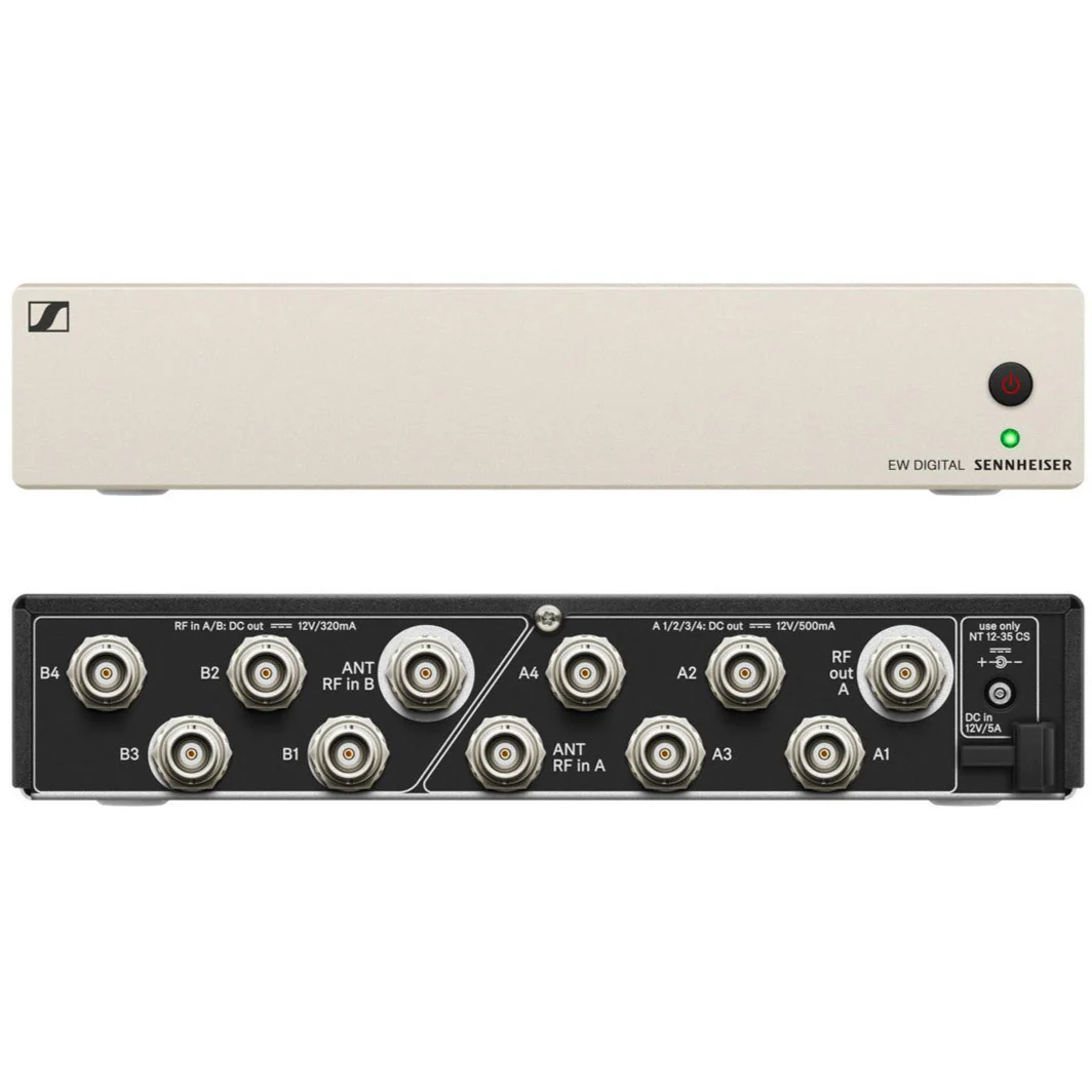 Sennheiser EW-D-ASA EW-D Active Antenna Splitter w/ Power Dist, Dual 1:4, 470-706 MHz