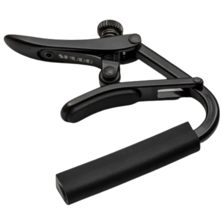 Shubb C1K Steel String Capo, Capo Noir, Nickel-plated Steel, Black Chrome