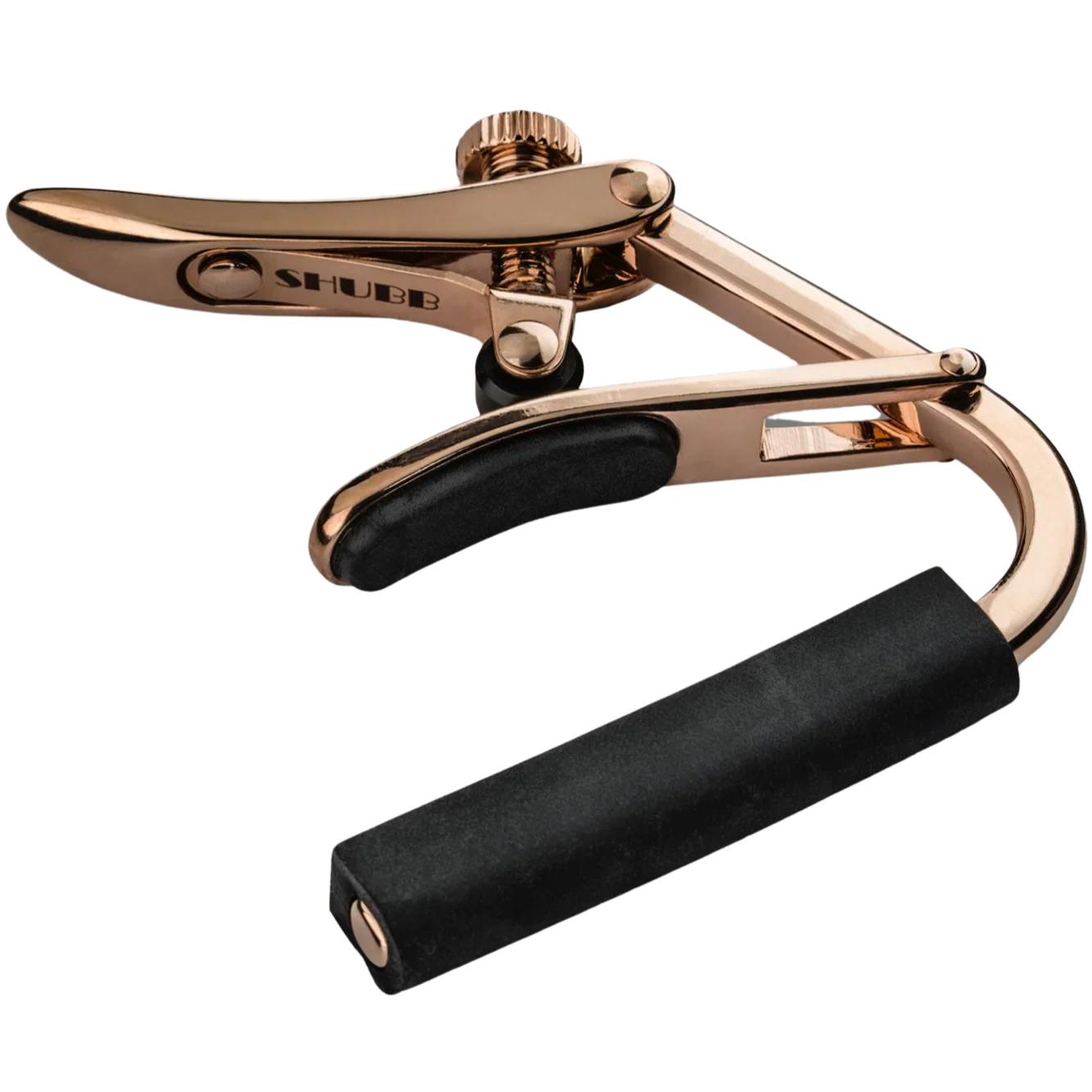 Shubb C1RG Steel String Capo, Capo Royale, Nickel-plated Steel, Rose Gold