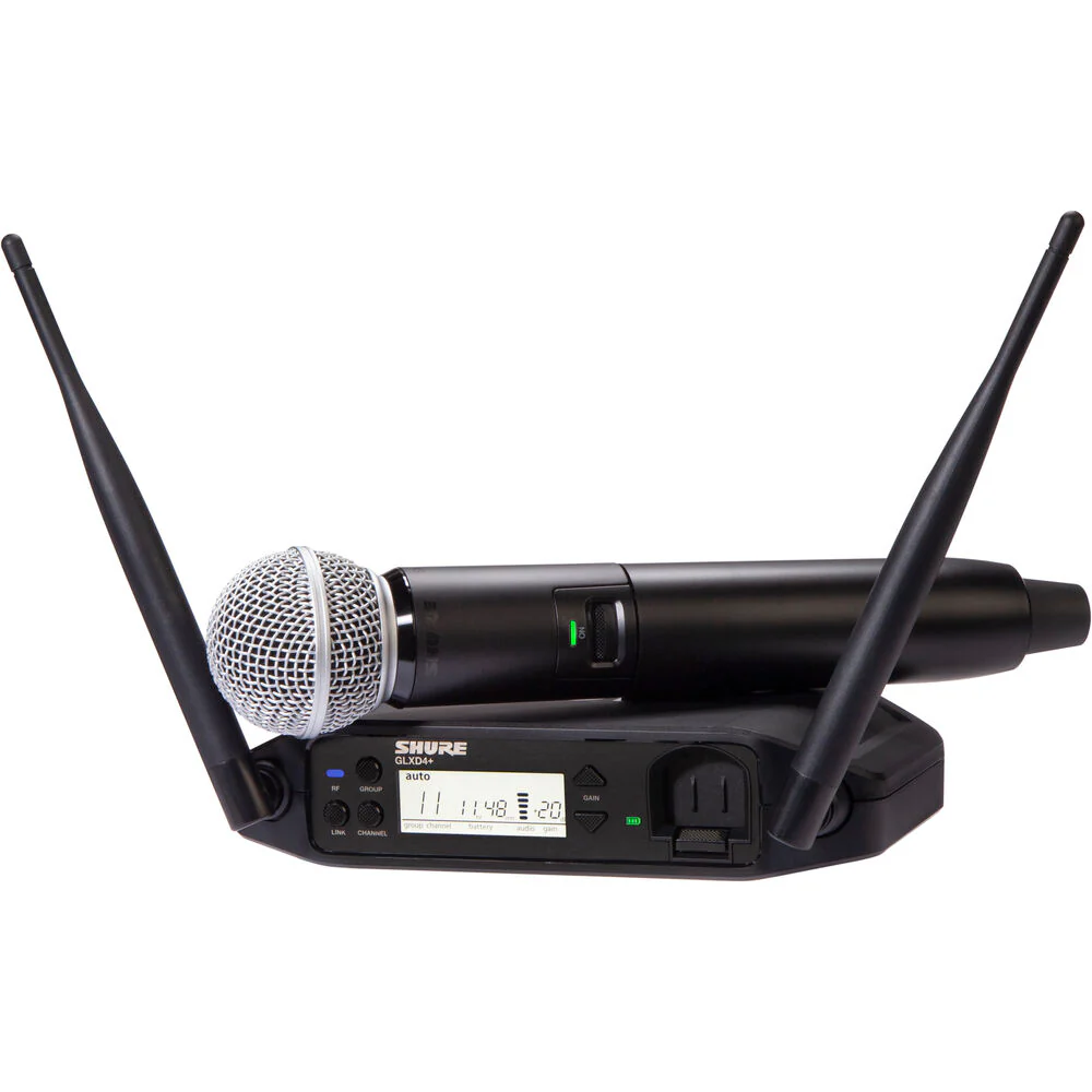 Shure GLXD24+/SM58-Z3 Dual-Band Digital Wireless Microphone System w/ SM58