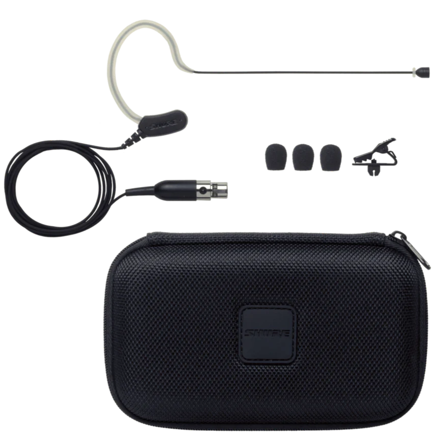Shure MX153B/O-TQG Omnidirectional Earset Headworn Microphone, TQG/TA4F Connector, Black - Image 2