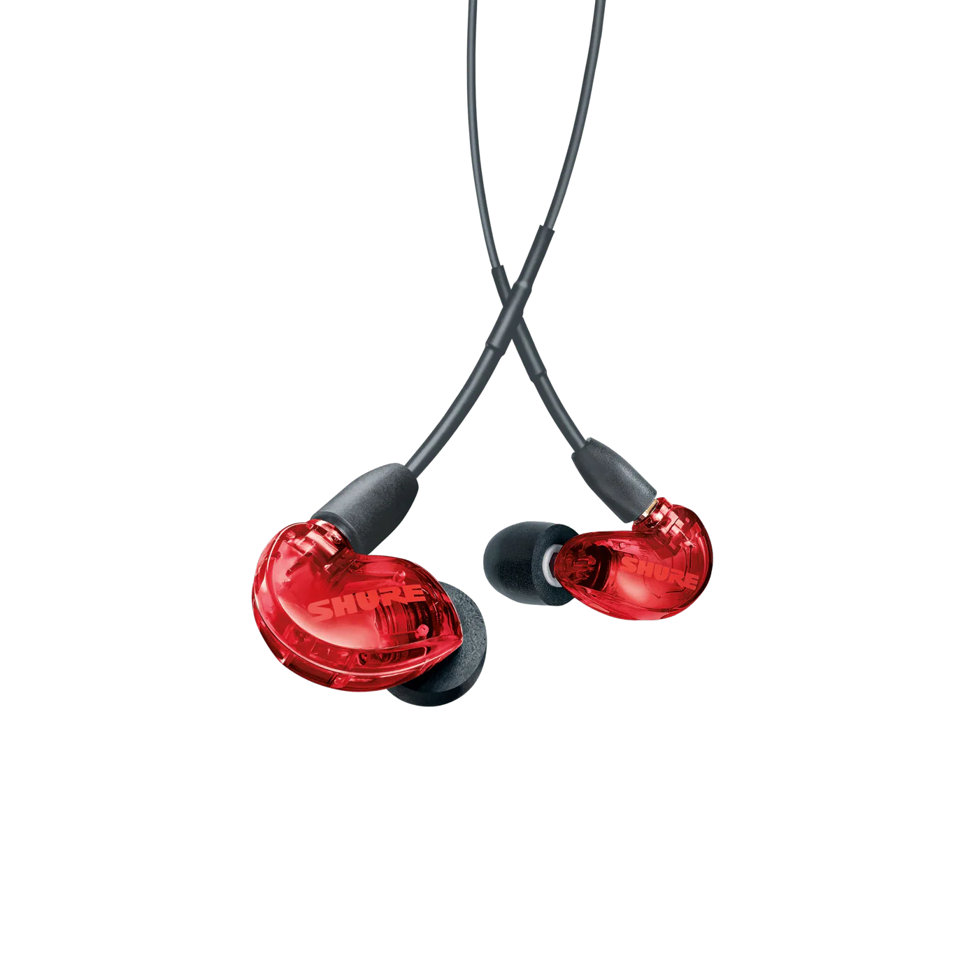 Shure SE215SPE-RED Sound Isolating Earphones w/ Dynamic MicroDriver, Red