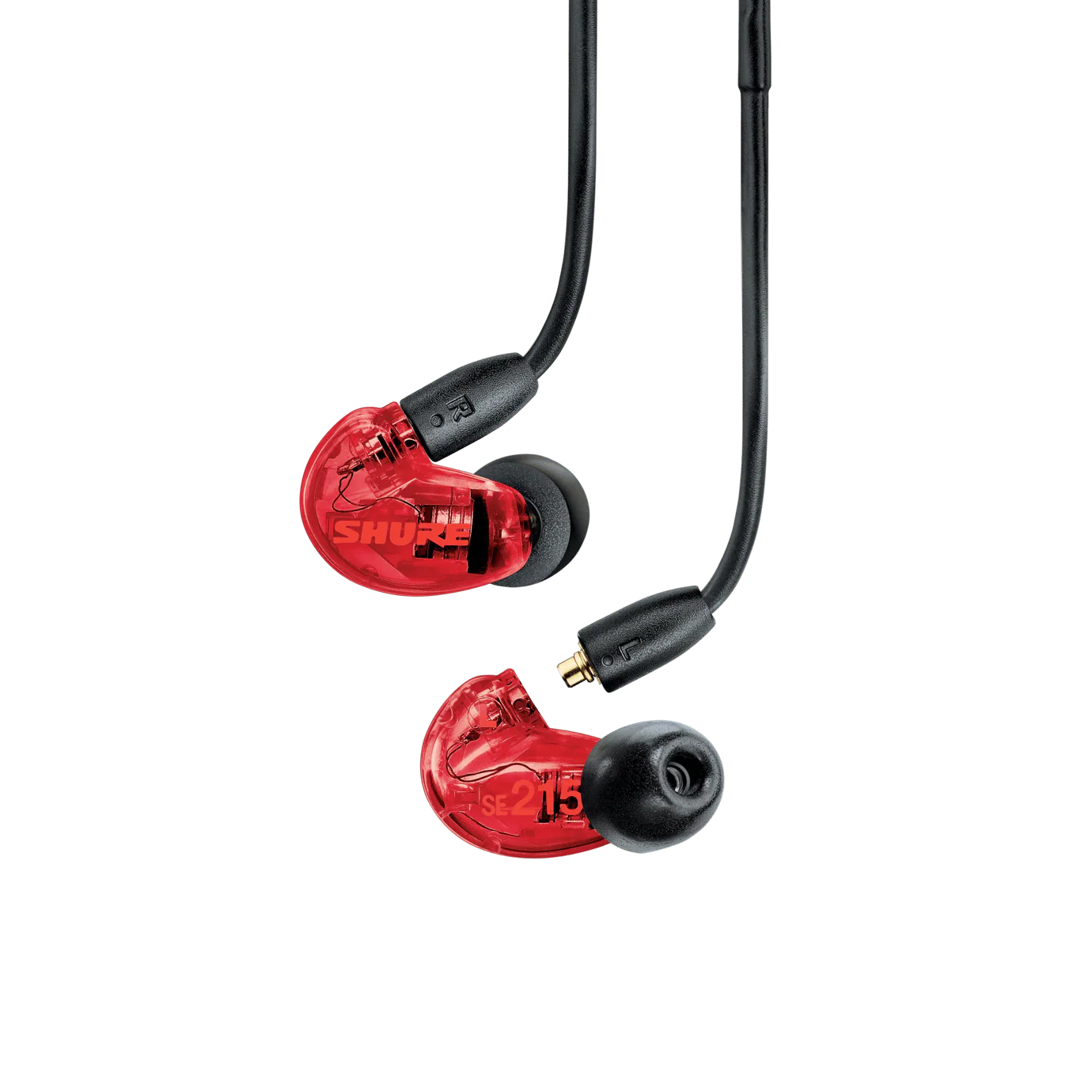 Shure SE215SPE-RED Sound Isolating Earphones w/ Dynamic MicroDriver, Red - Image 2