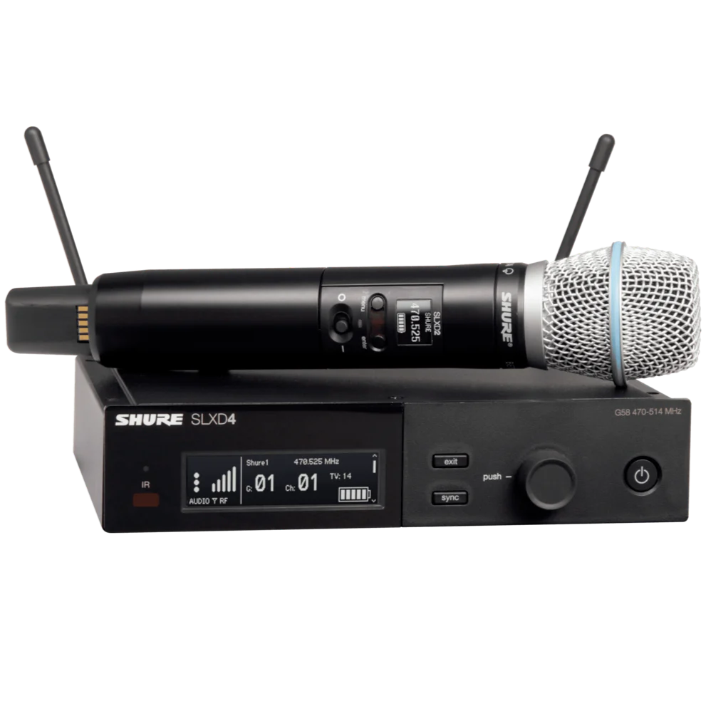 Shure SLXD24/B87A-G58 Wireless System with Beta87A Handheld Transmitter