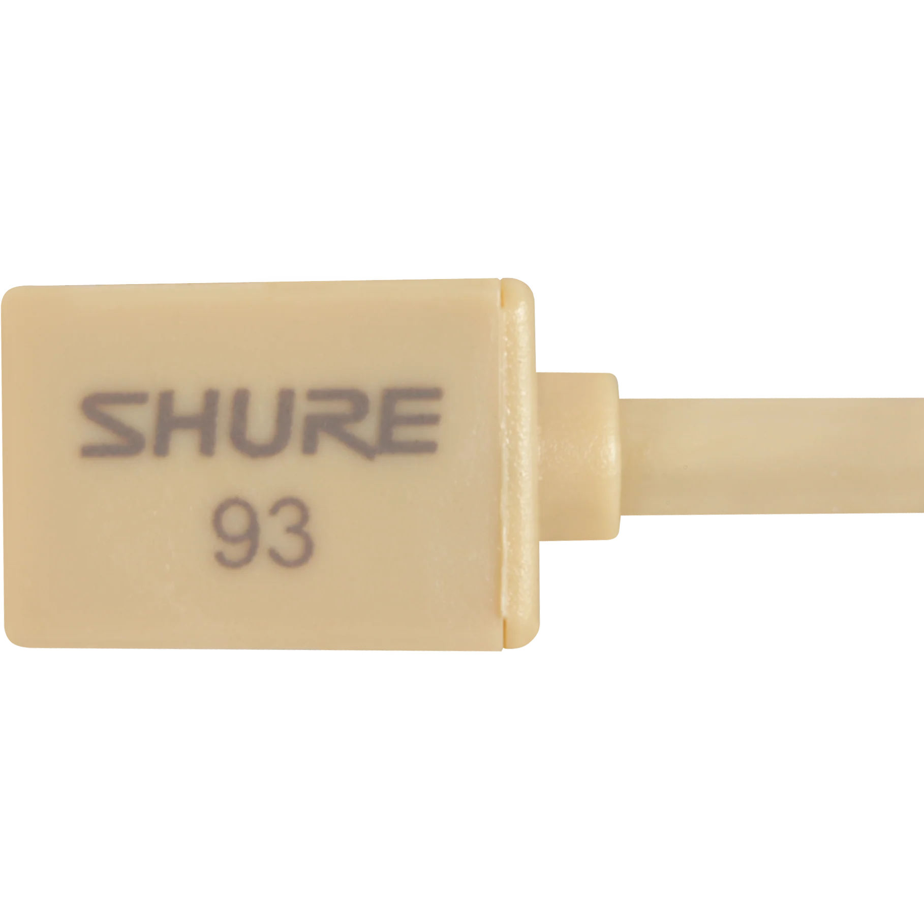 Shure WL93-6T WL93 Wireless Lavalier Microphone w/ TQG, 6' Cable, Tan