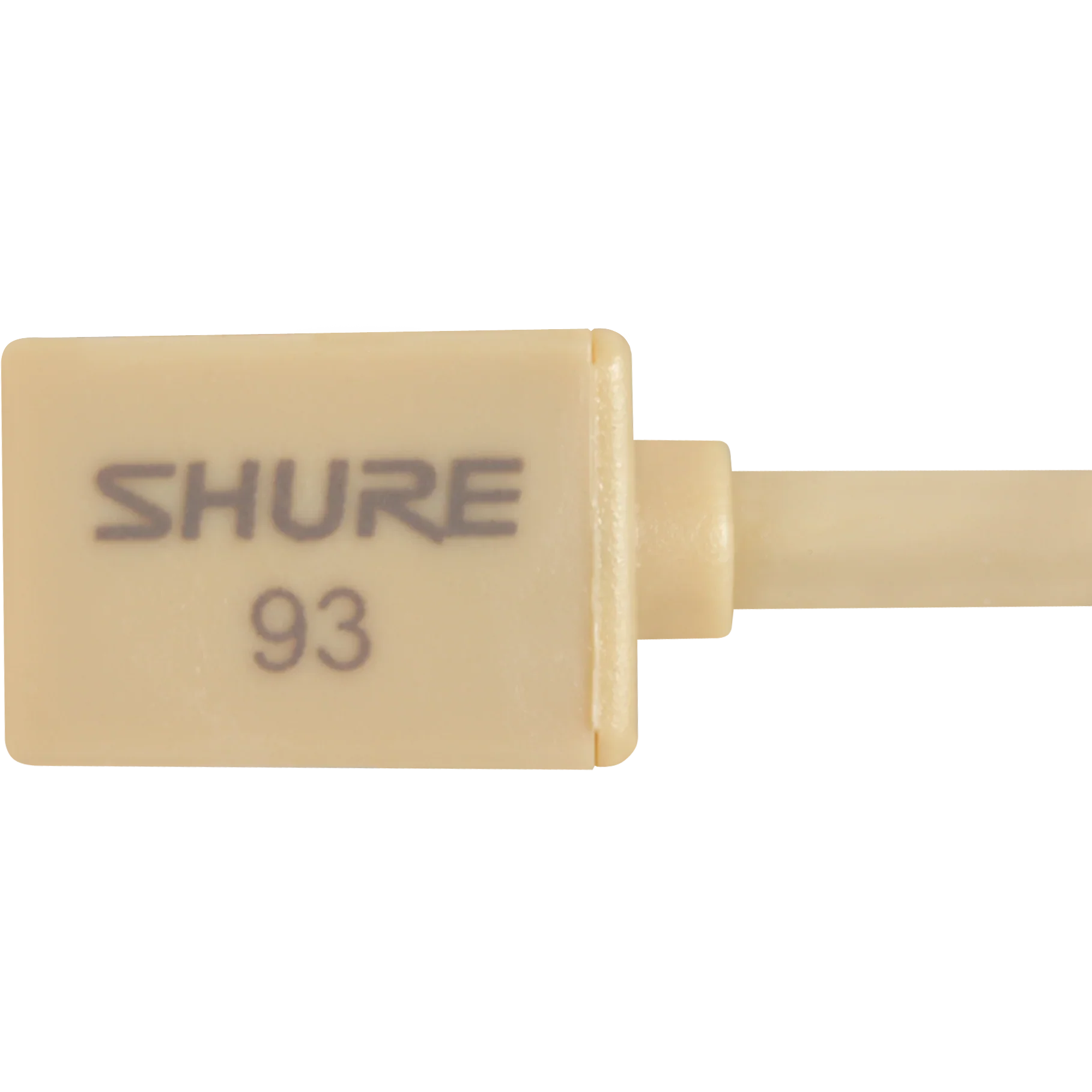 Shure WL93T Omnidirectional Condenser Miniature-Lavalier Microphone, Tan