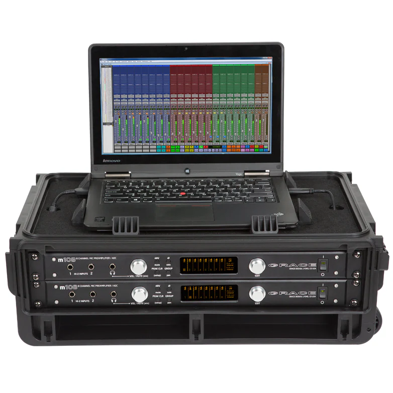 SKB 1SKB-ISF2U i Series Laptop Rack, 2U w/ Wheels