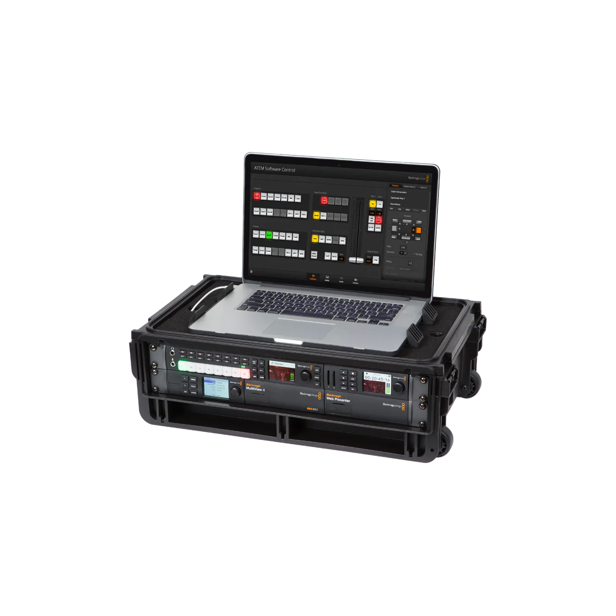 SKB 1SKB-ISF2U i Series Laptop Rack, 2U w/ Wheels - Image 2