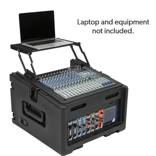 Skb 1SKB-R104W 10x4 Compact Rolling Rig w/ Wheels, 10U Top, 4U Front - Image 4