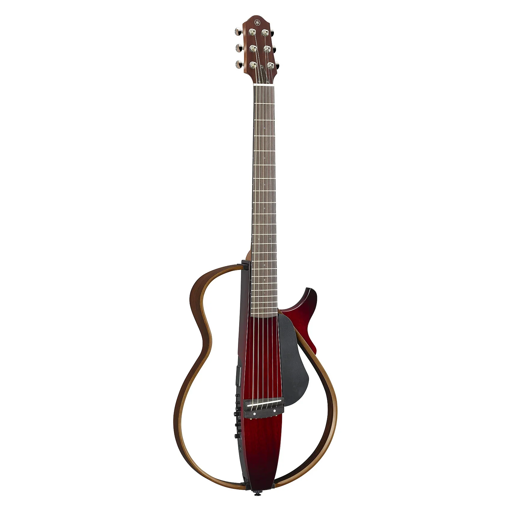 Yamaha SLG200S-CRB Steel String Silent Guitar, Crimson Red