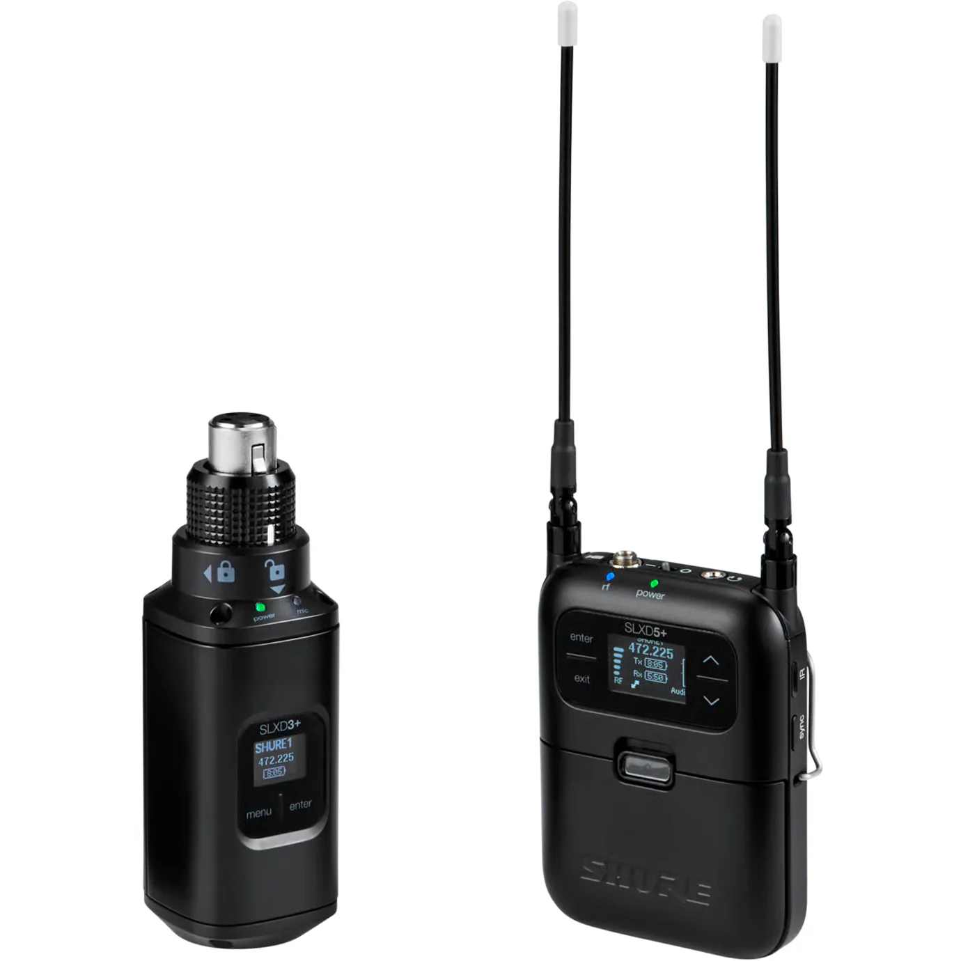 Shure SLXD35+-G57 Portable System, Plug-on