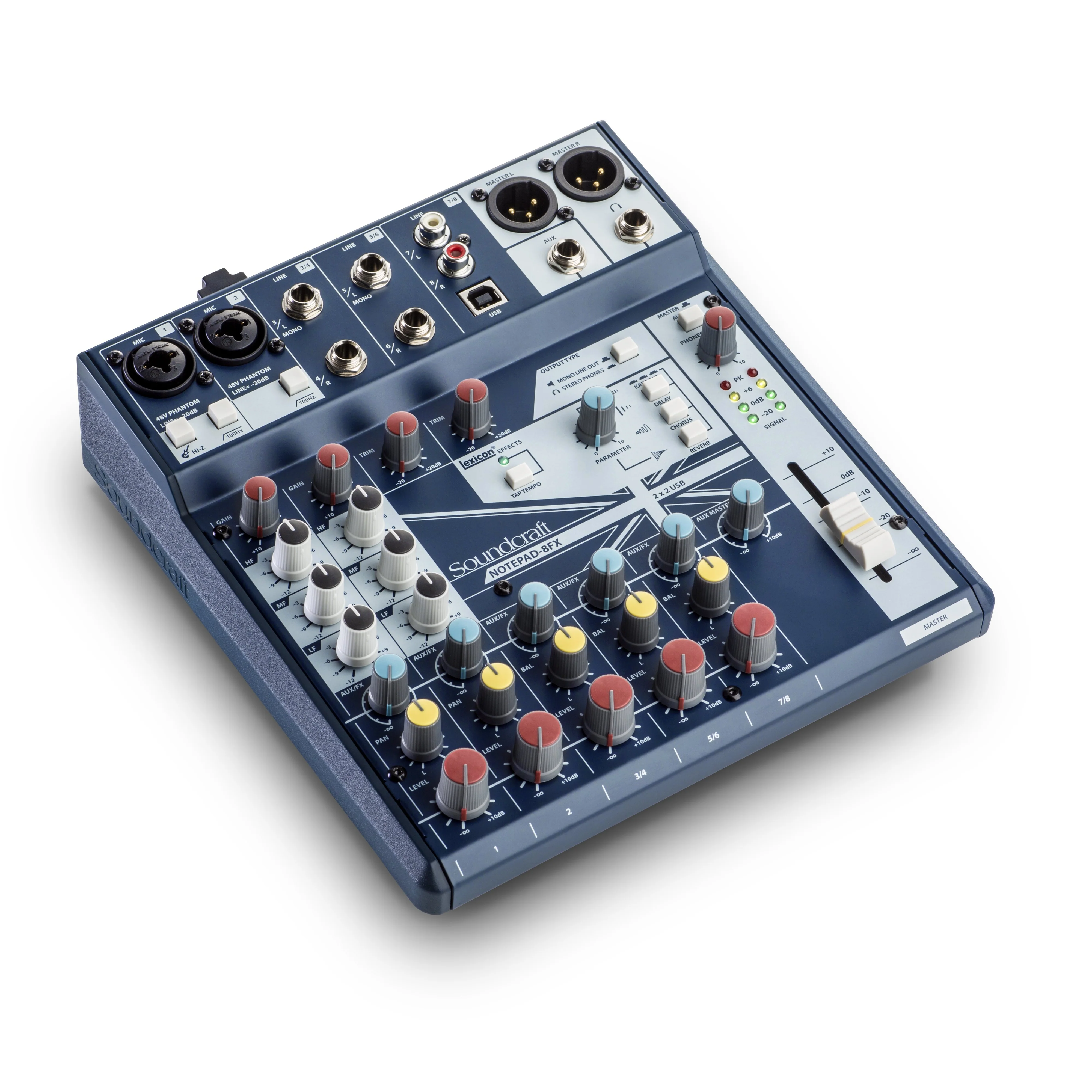 Soundcraft NOTEPAD-8FX Small-format Analog MIxer w/ Effects, USB - Image 4