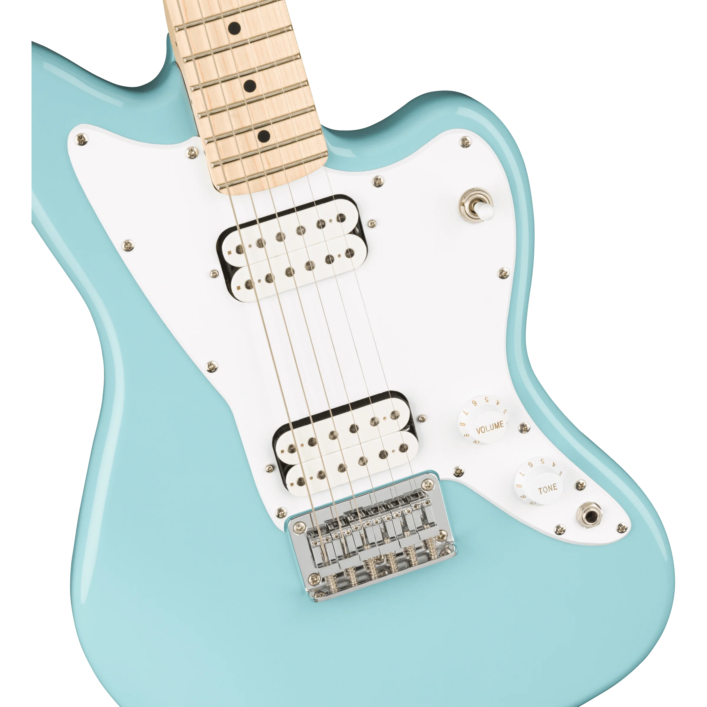 Squier 037-0125-504 Mini Jazzmaster HH, Daphne Blue - Image 3