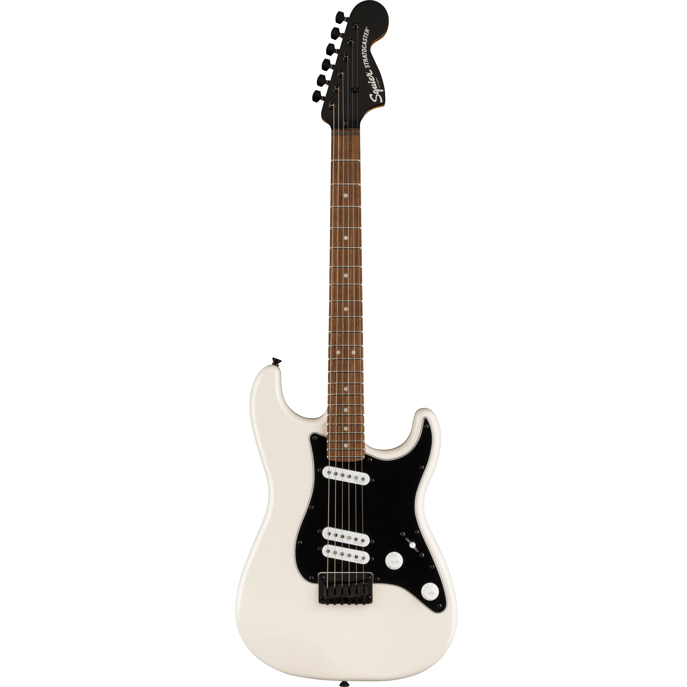 Squier 037-0235-523 Contemporary Strat Special Hard-Tail, SS-S, LRL, Pearl White