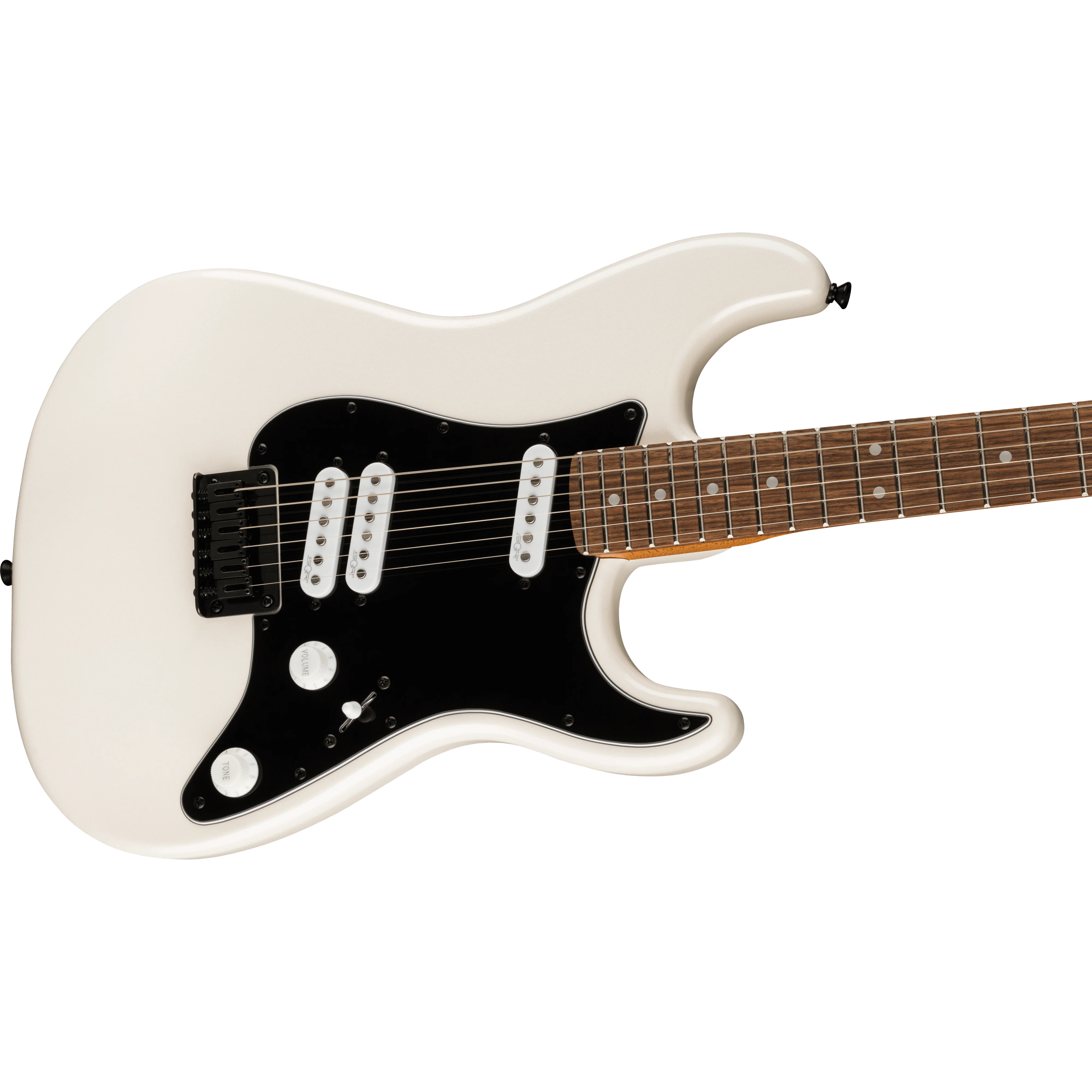Squier 037-0235-523 Contemporary Strat Special Hard-Tail, SS-S, LRL, Pearl White - Image 3