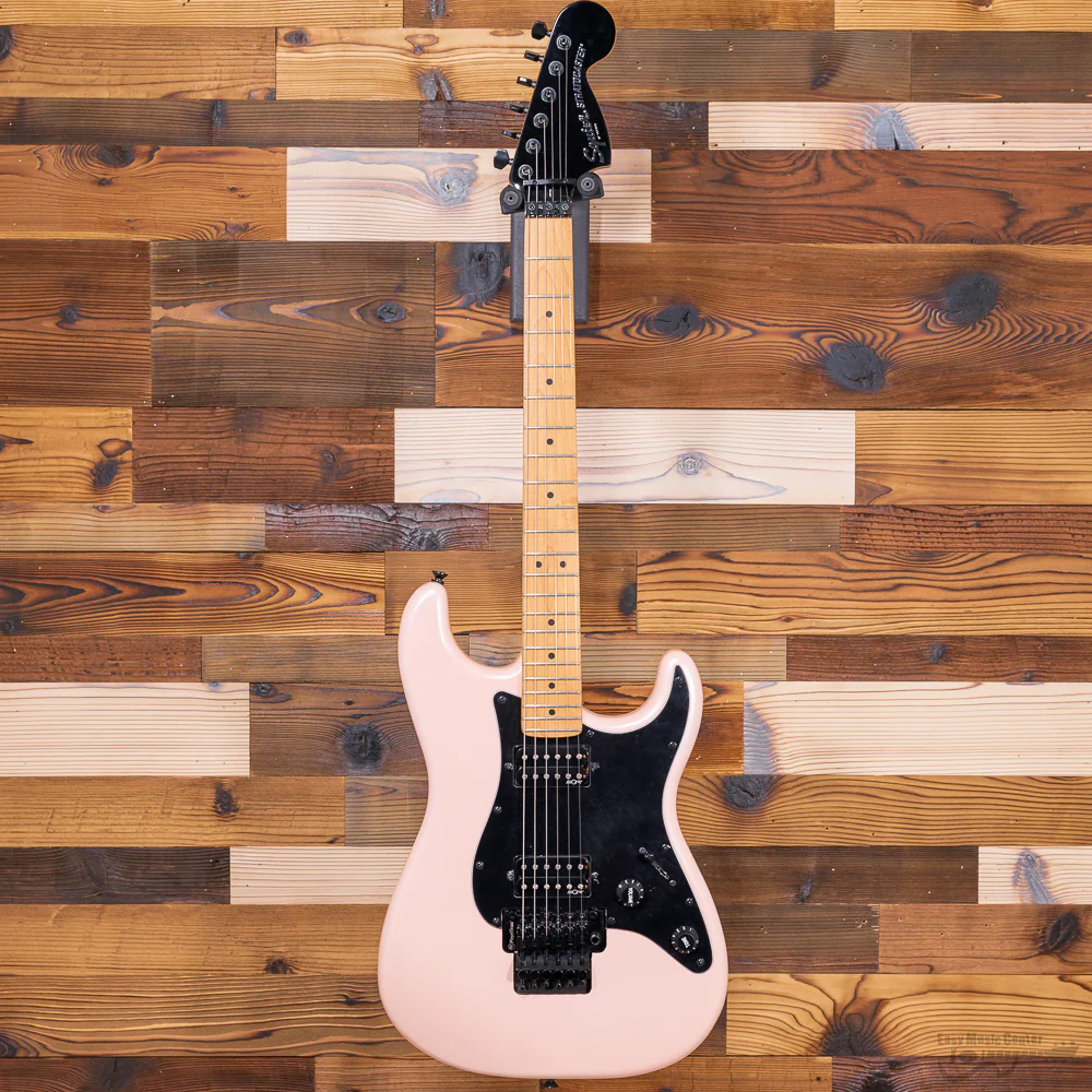Squier 037-0240-533 Contemporary Strat w/ Trem, HH, Roated MN, Shell Pink Pearl (#CMCC23001565)
