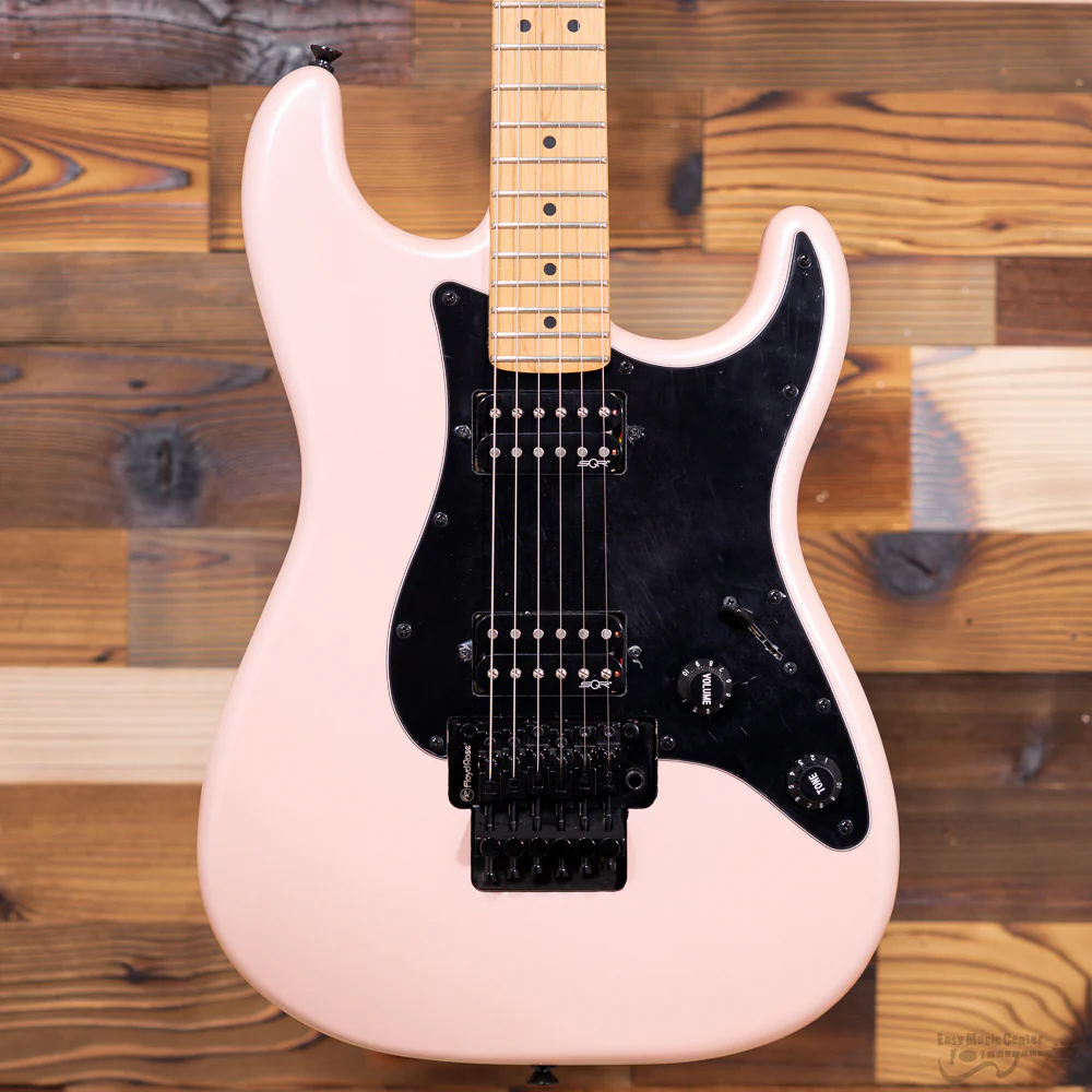 Squier 037-0240-533 Contemporary Strat w/ Trem, HH, Roated MN, Shell Pink Pearl (#CMCC23001565) - Image 3