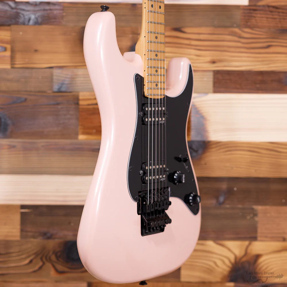 Squier 037-0240-533 Contemporary Strat w/ Trem, HH, Roated MN, Shell Pink Pearl (#CMCC23001565) - Image 5
