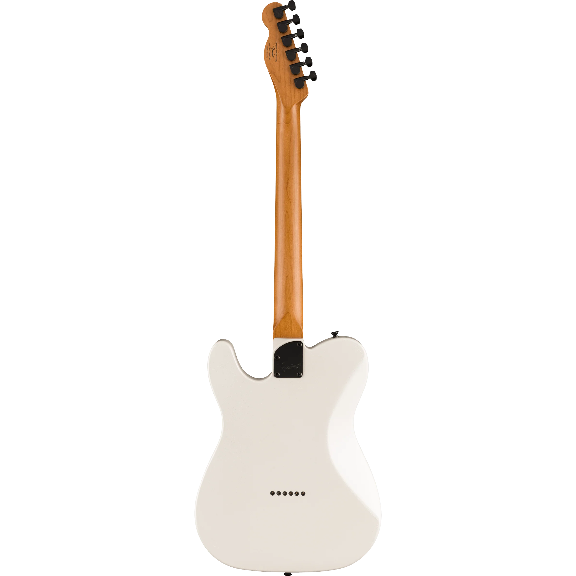 Squier 037-1225-523 Contemporary Tele, RH, Roasted MN, Pearl White - Image 2