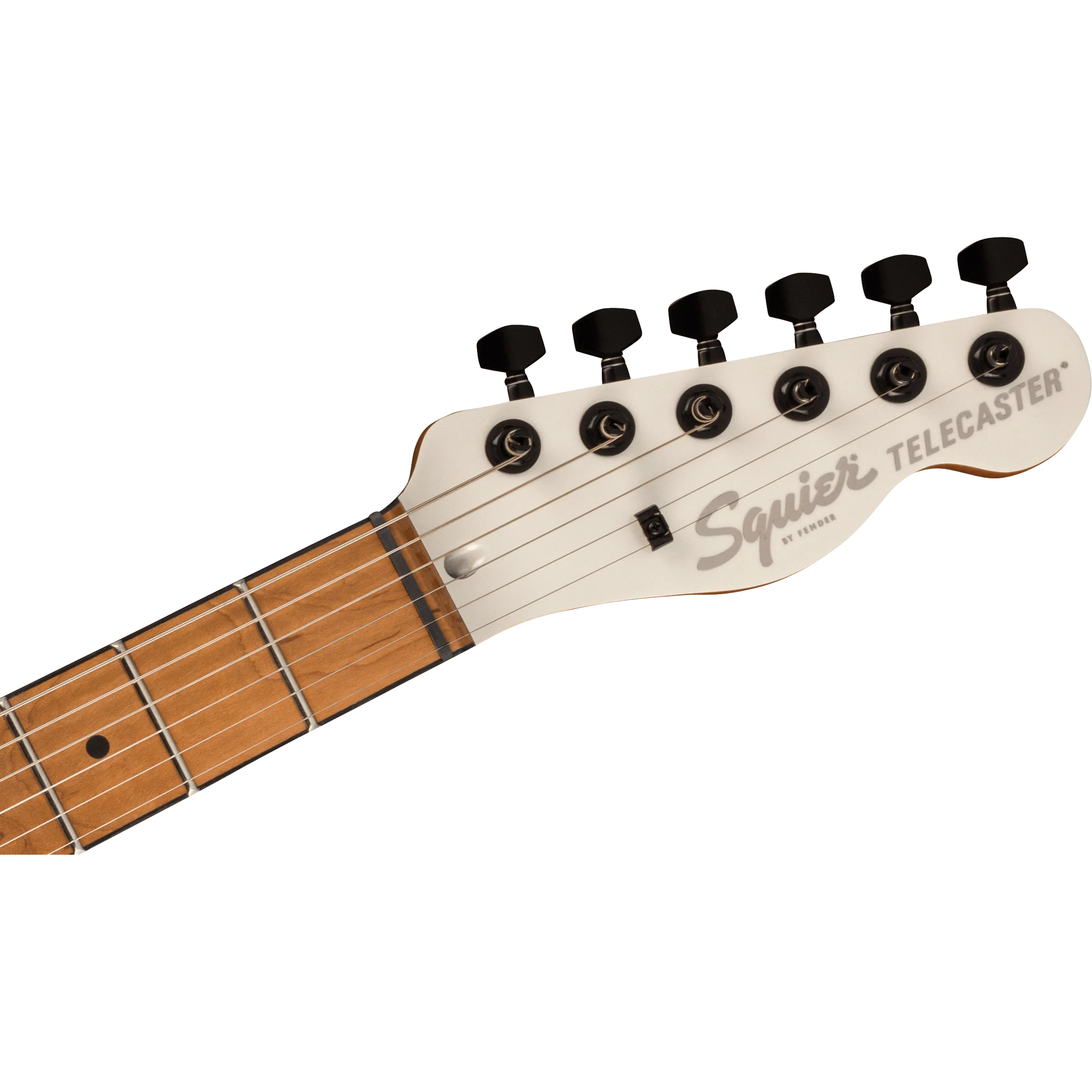 Squier 037-1225-523 Contemporary Tele, RH, Roasted MN, Pearl White - Image 5