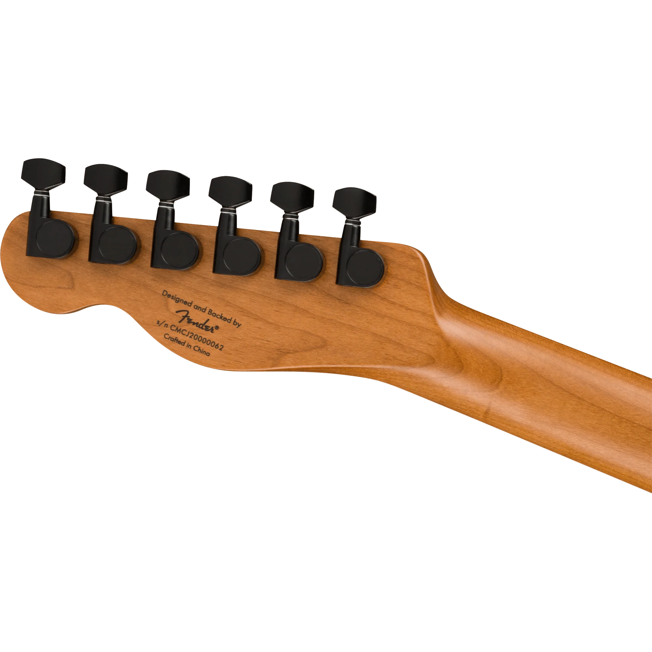 Squier 037-1225-523 Contemporary Tele, RH, Roasted MN, Pearl White - Image 6