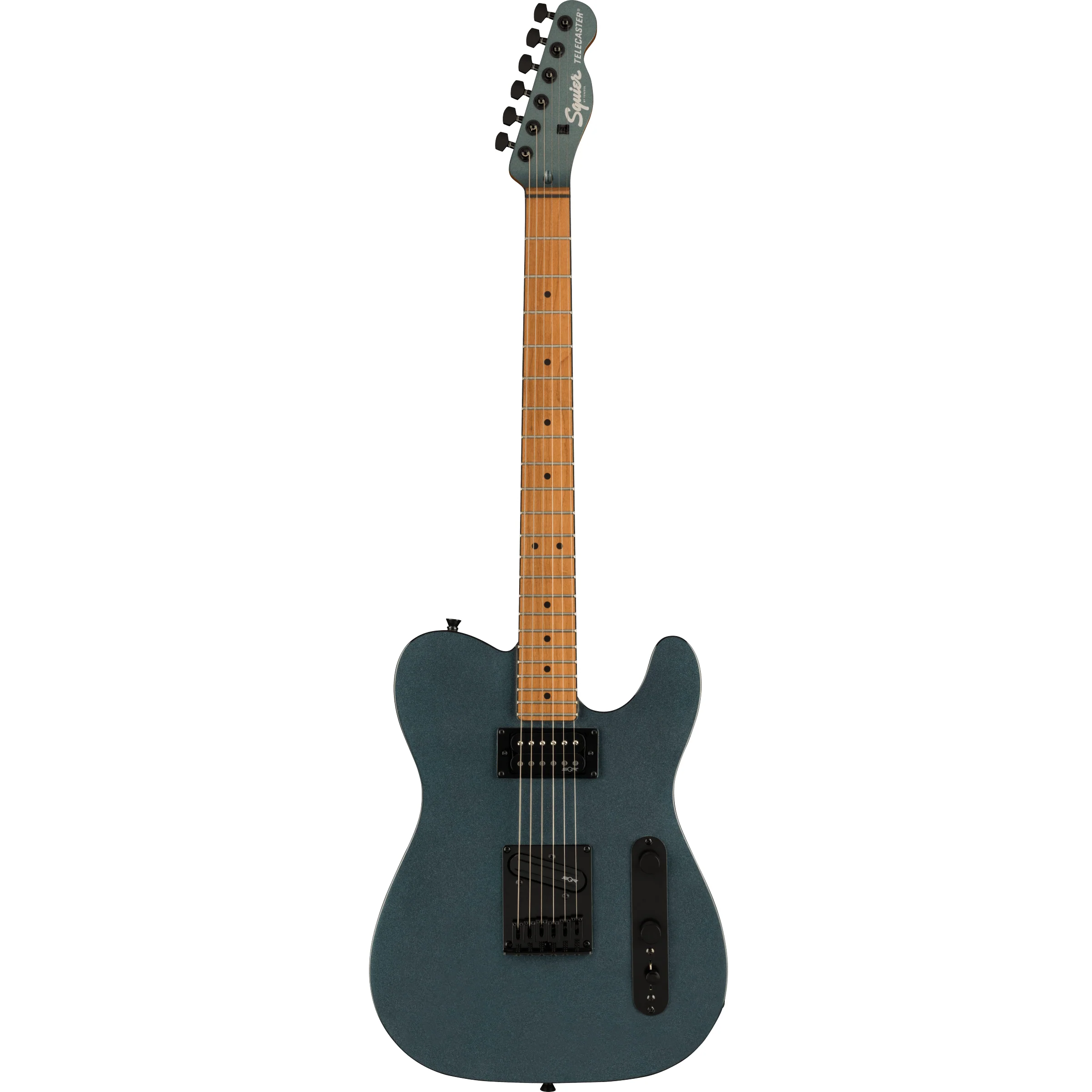 Squier 037-1225-568 Contemporary Tele, RH, Roasted MN, Gunmetal Metallic