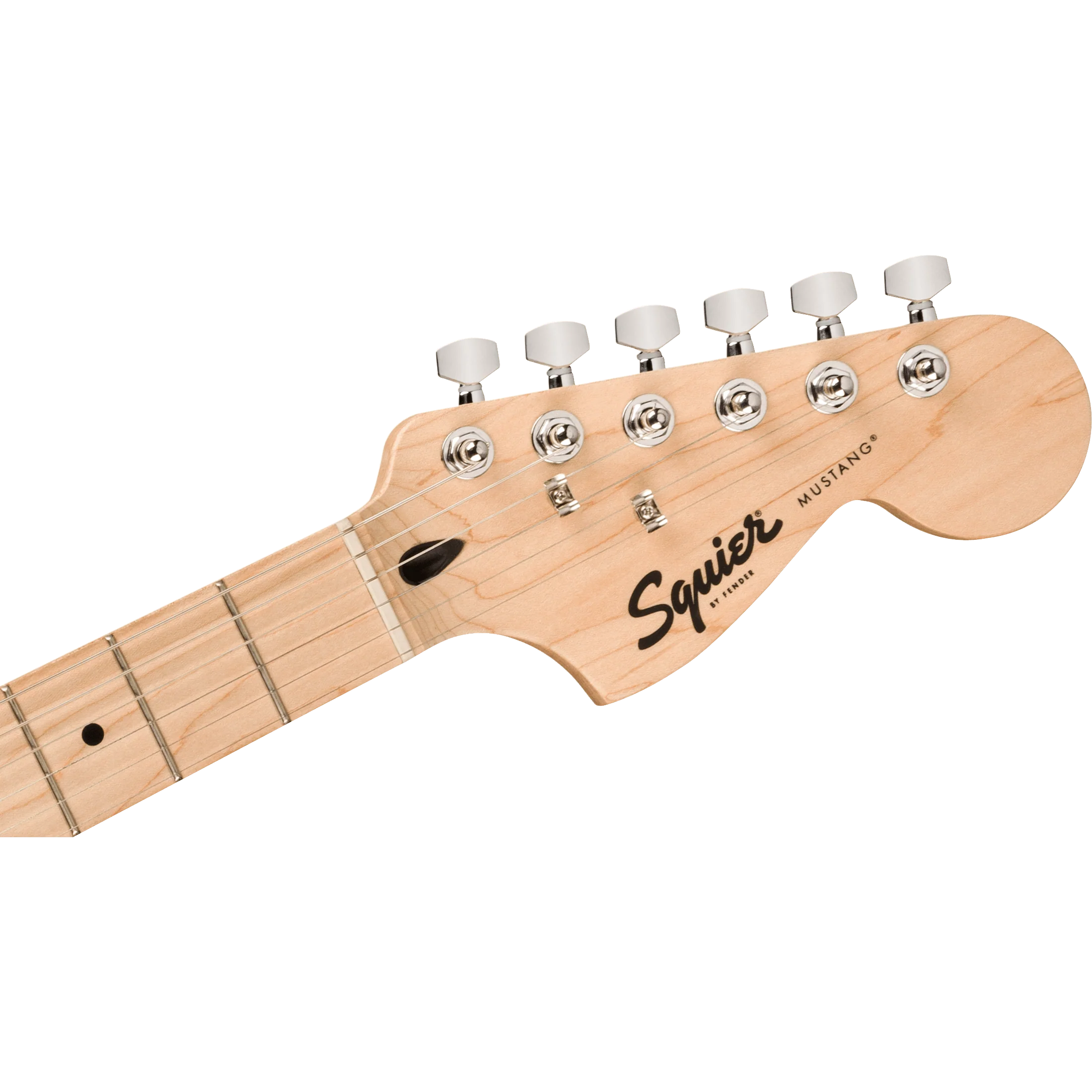 Squier 037-3702-555 Sonic Mustang, HH, Maple FB, WPG, Flash Pink - Image 5
