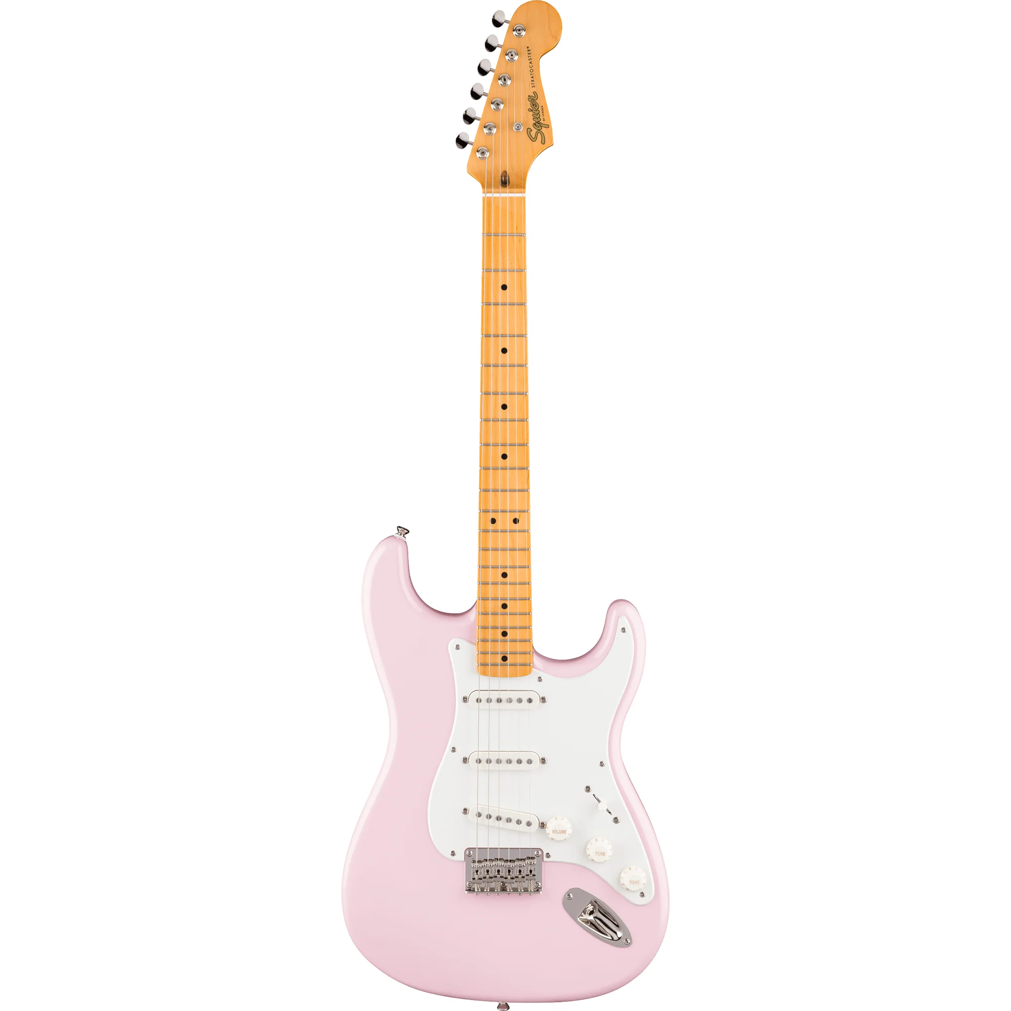 Squier 037-4008-556 Classic Vibe 50s Strat, HT, MN , Parchment PG, Shell Pink