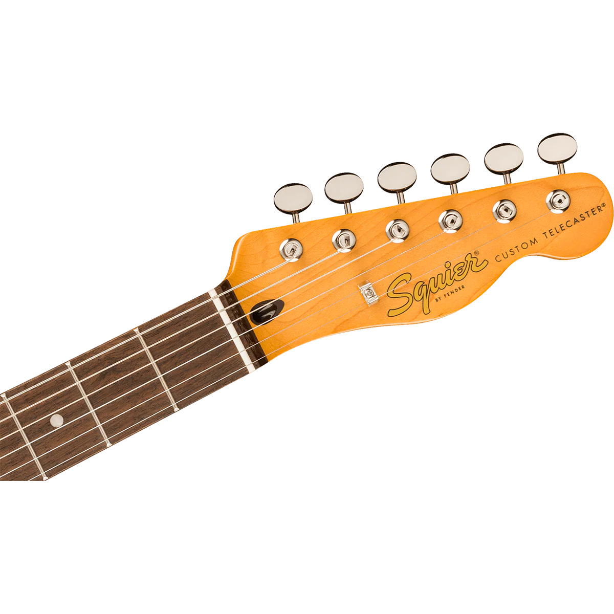 Squier 037-4048-502 Classic Vibe Custom Tele w/ Bigsby, SH, Parchment PG, Lake Placid Blue - Image 4