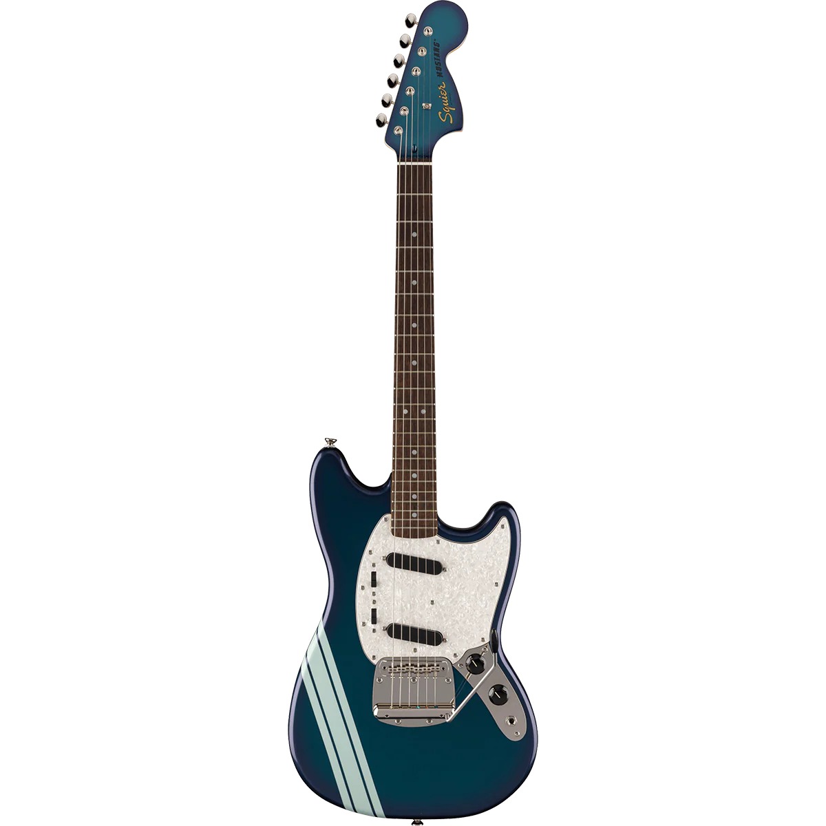 Squier 037-4078-920 FSR 60s Mustang w/ Trem, SS, Matching Headstock, Competition Burgundy
