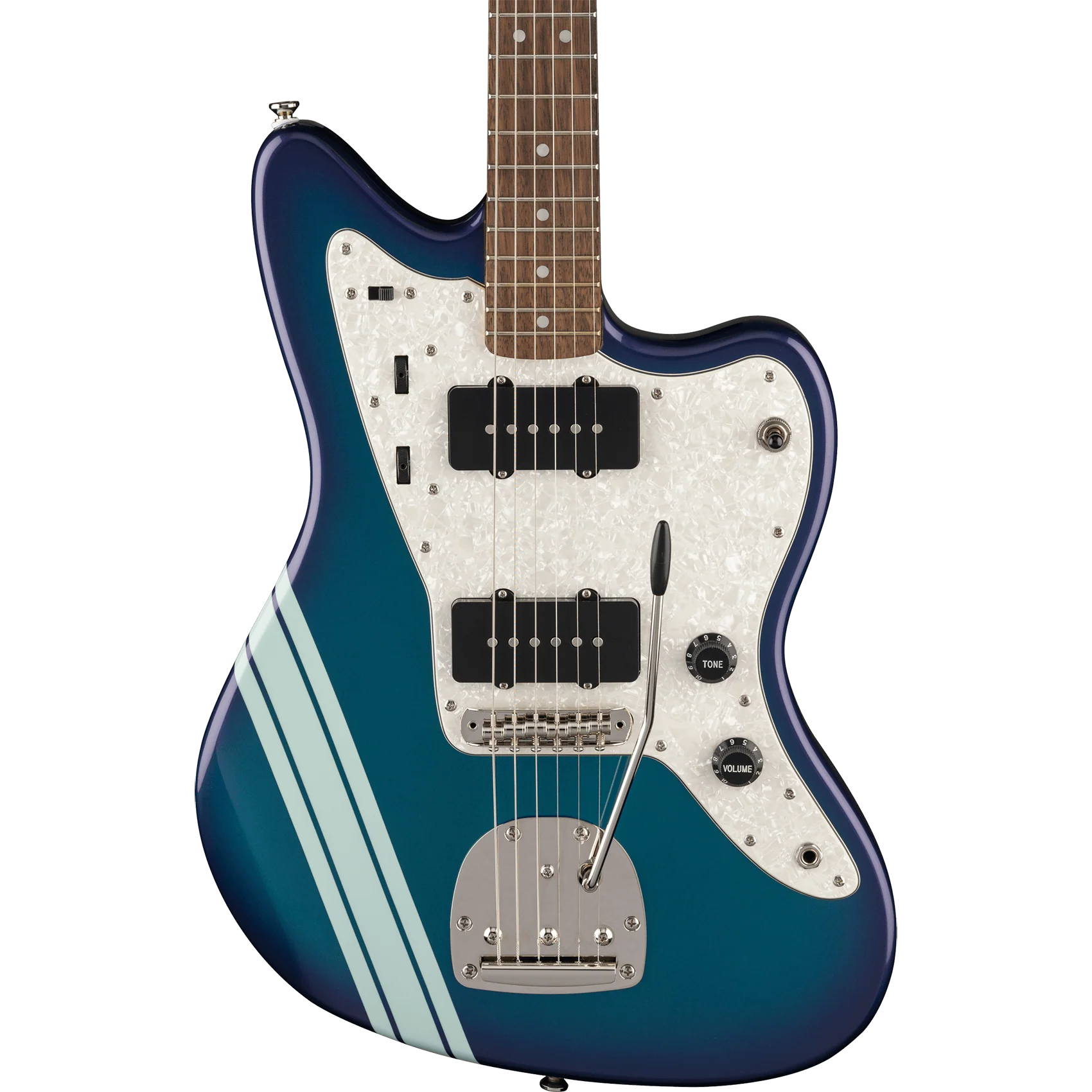 Squier 037-4087-920 FSR 60s Jazzmaster w/ Trem, Matching Headstock, Competition Burgundy - Image 3